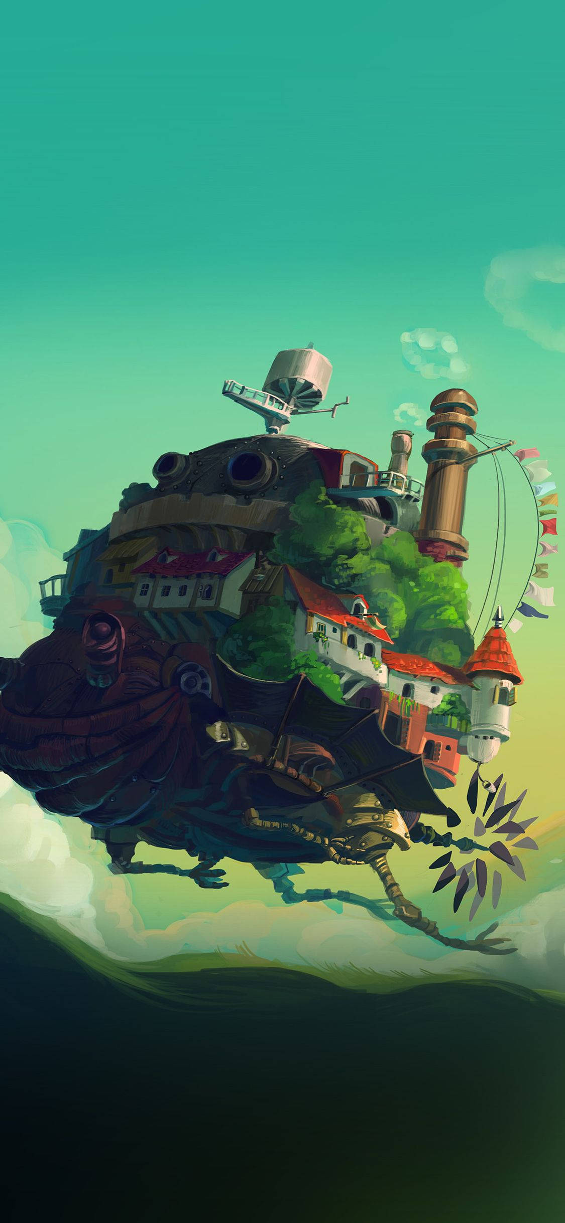 Studio Ghibli iPhone: Ходячий замок Хаула Обои
