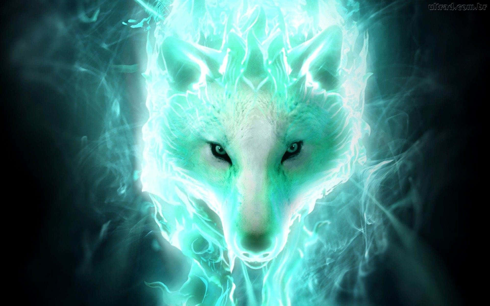 Мальчик и его дружелюбный оборотень из фильма «Super Cool Wolf» Обои