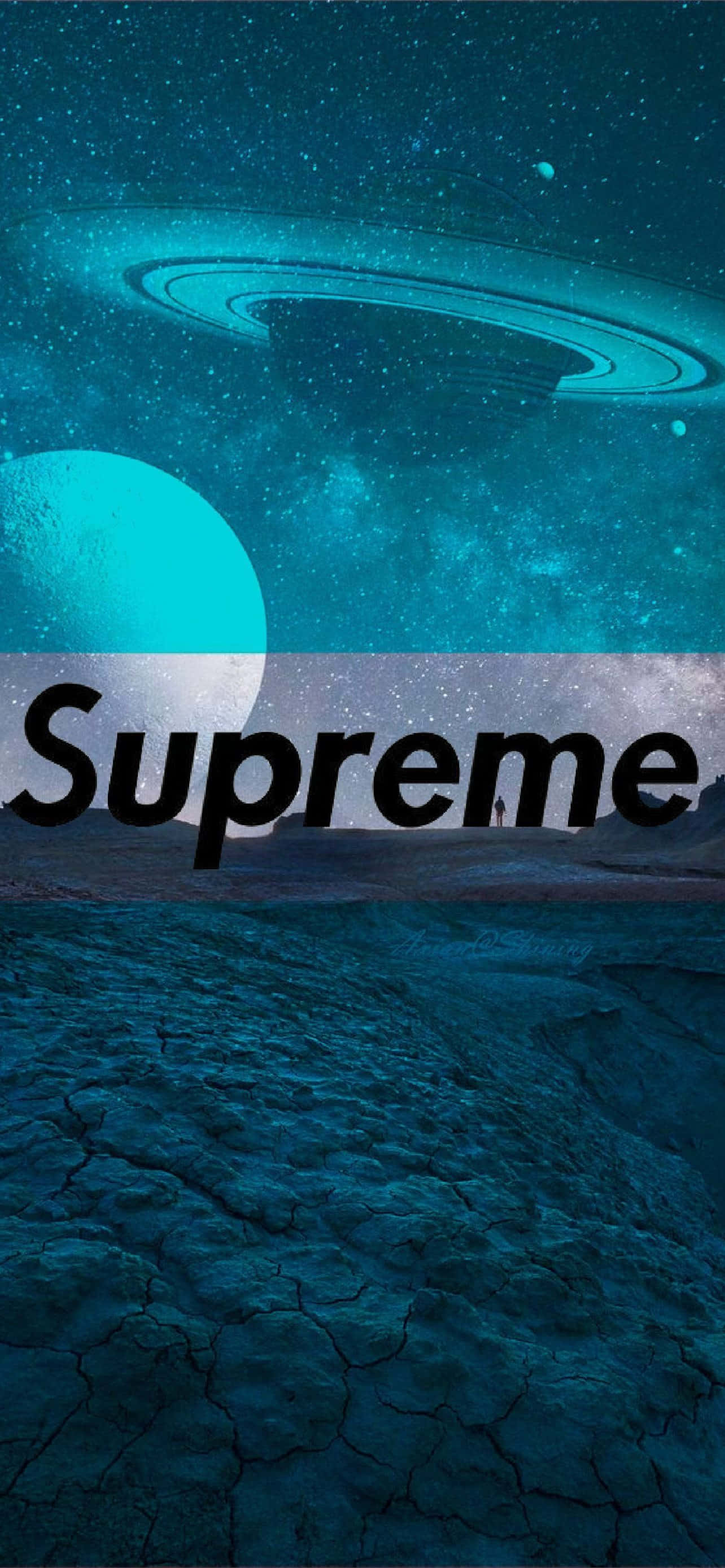 supreme - планета с голубым небом Обои