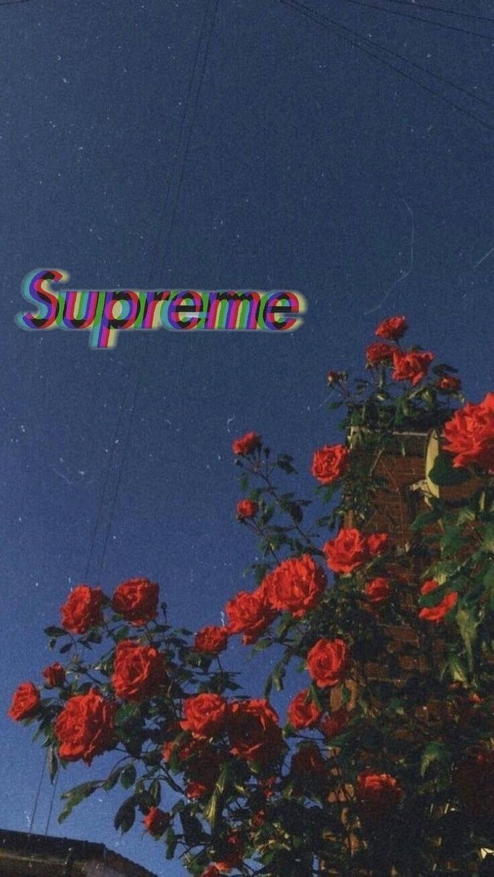 Supreme Эстетика Ночное Небо Обои