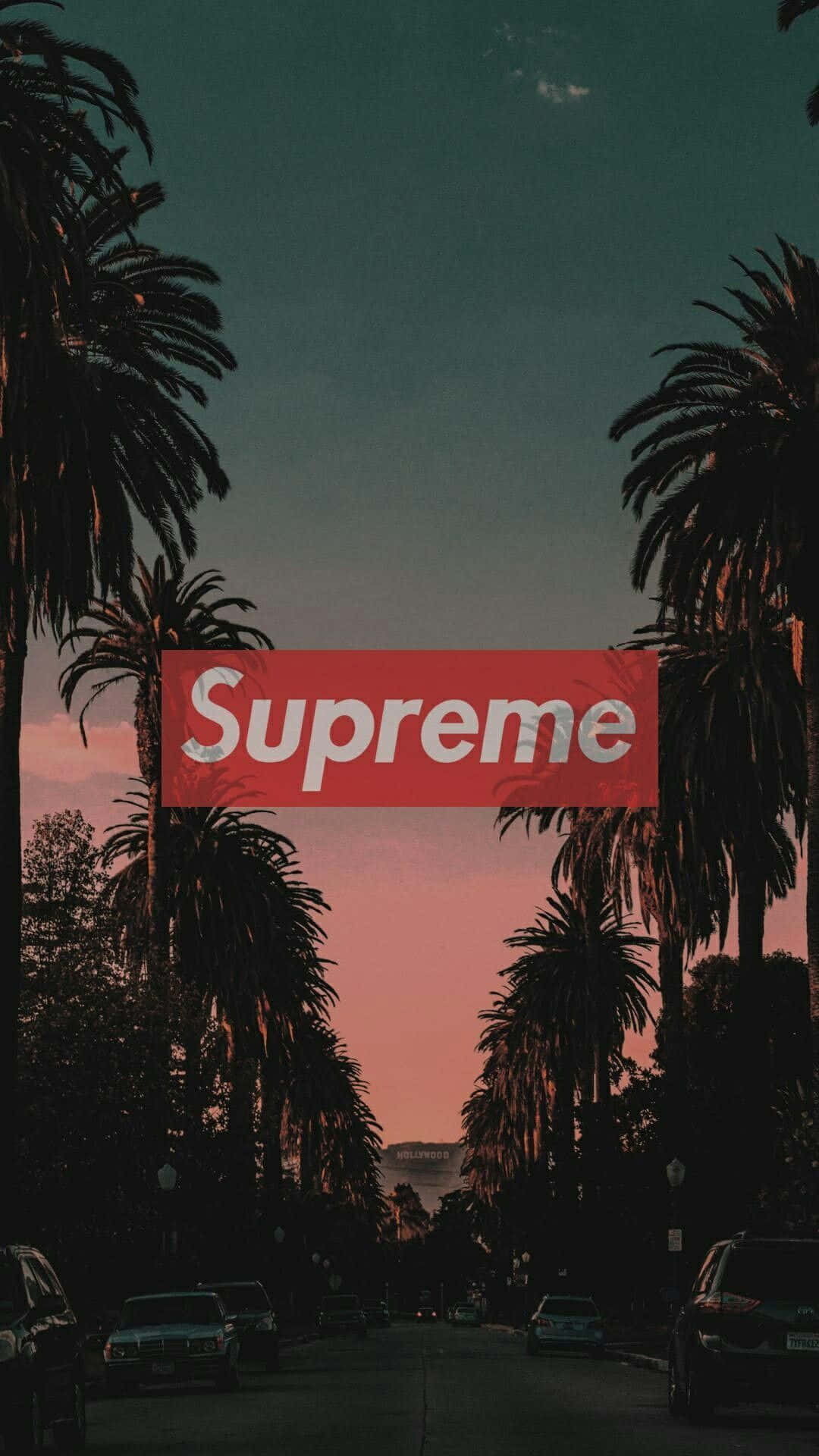 Крутой Сваг Закат Supreme Обои