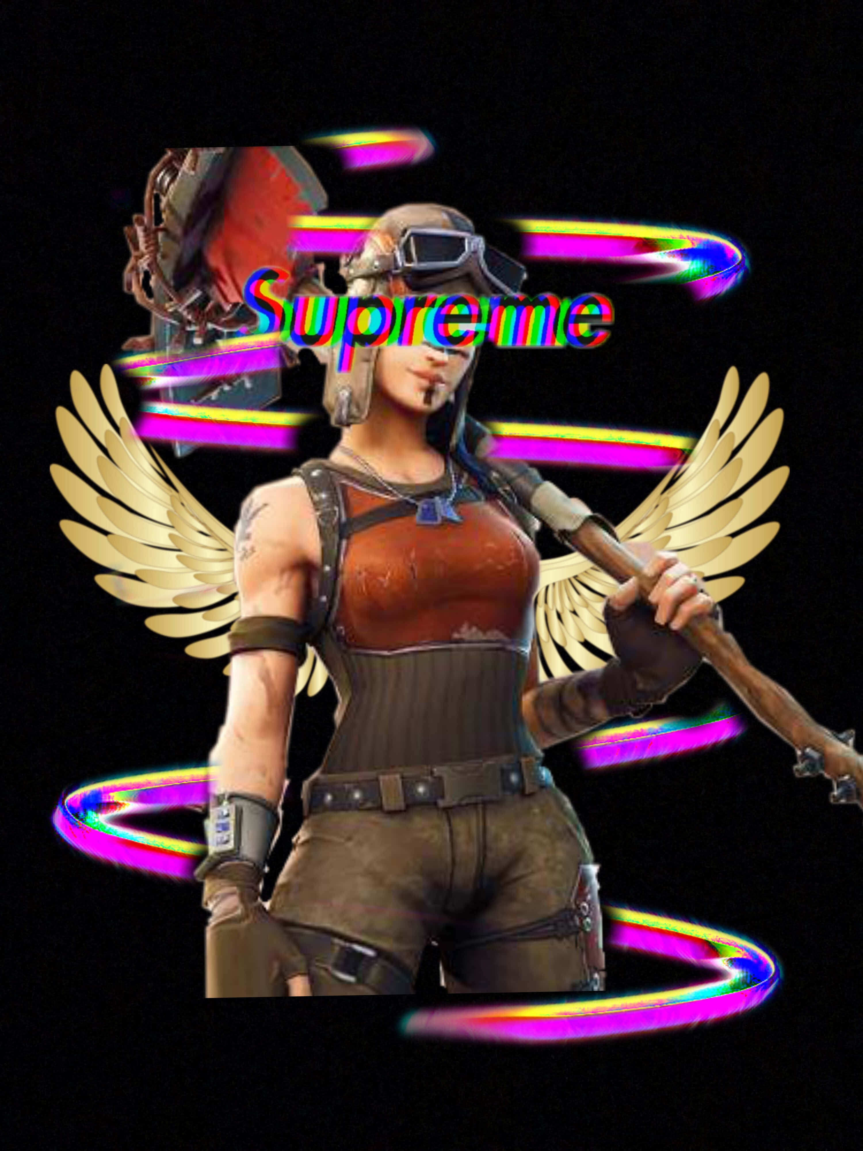 Раскрой свой боевой дух с Supreme Fortnite Обои
