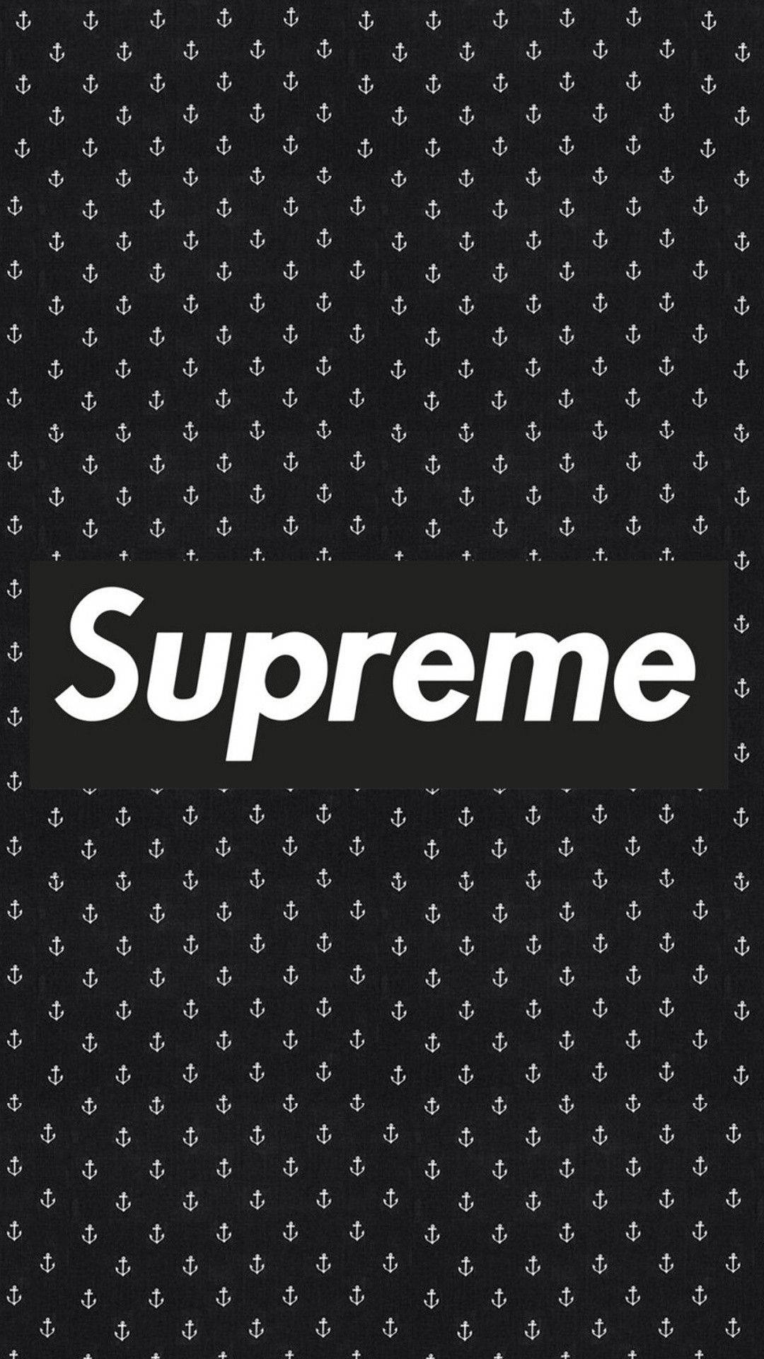 Supreme в черно-белом стиле Обои