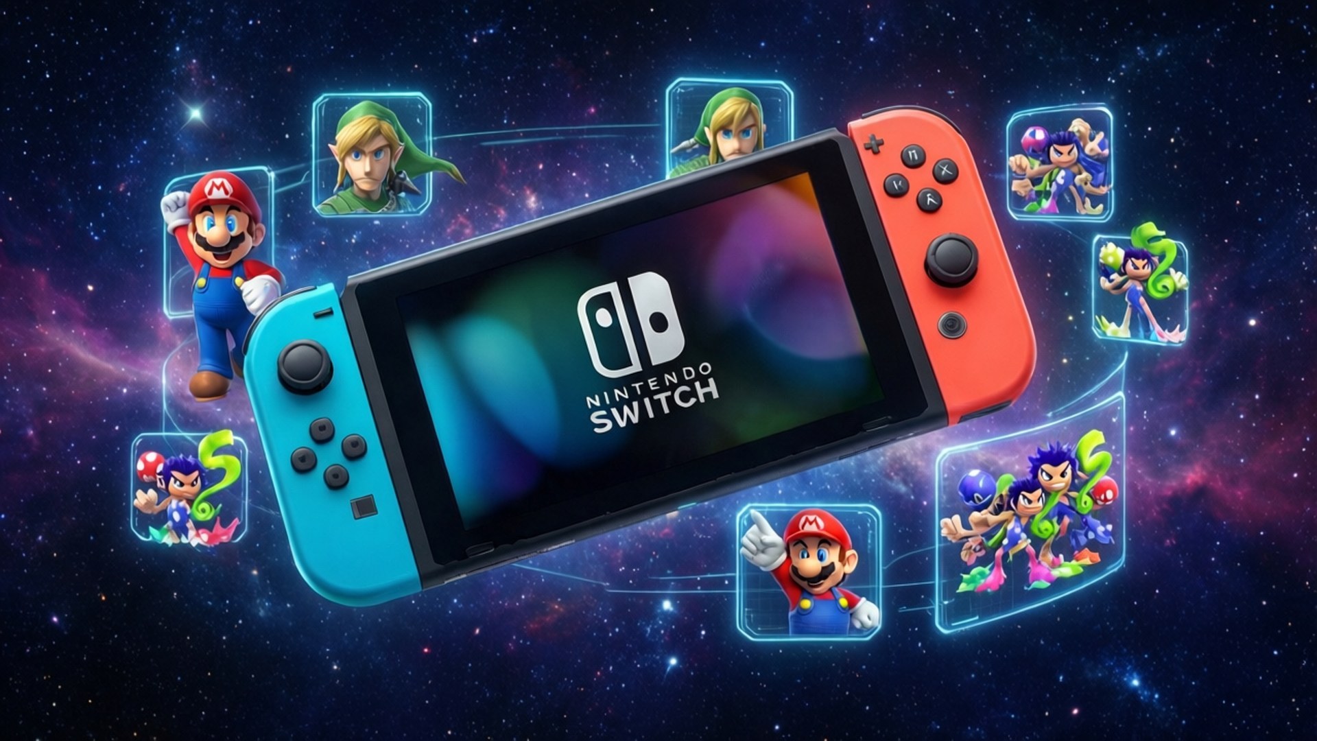 Switch в космосе Обои