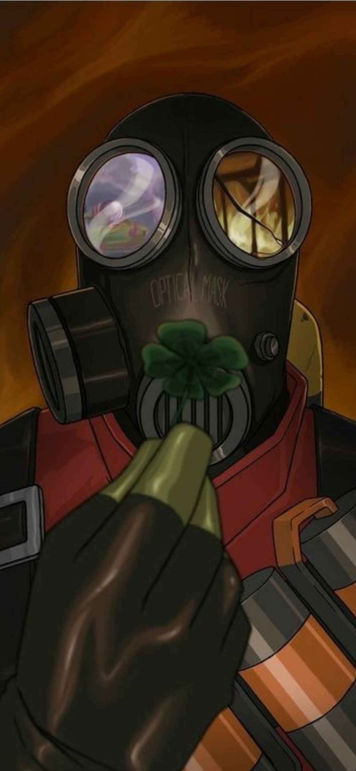 Эпическая битва Team Fortress 2 на экране iPhone XS Max Обои