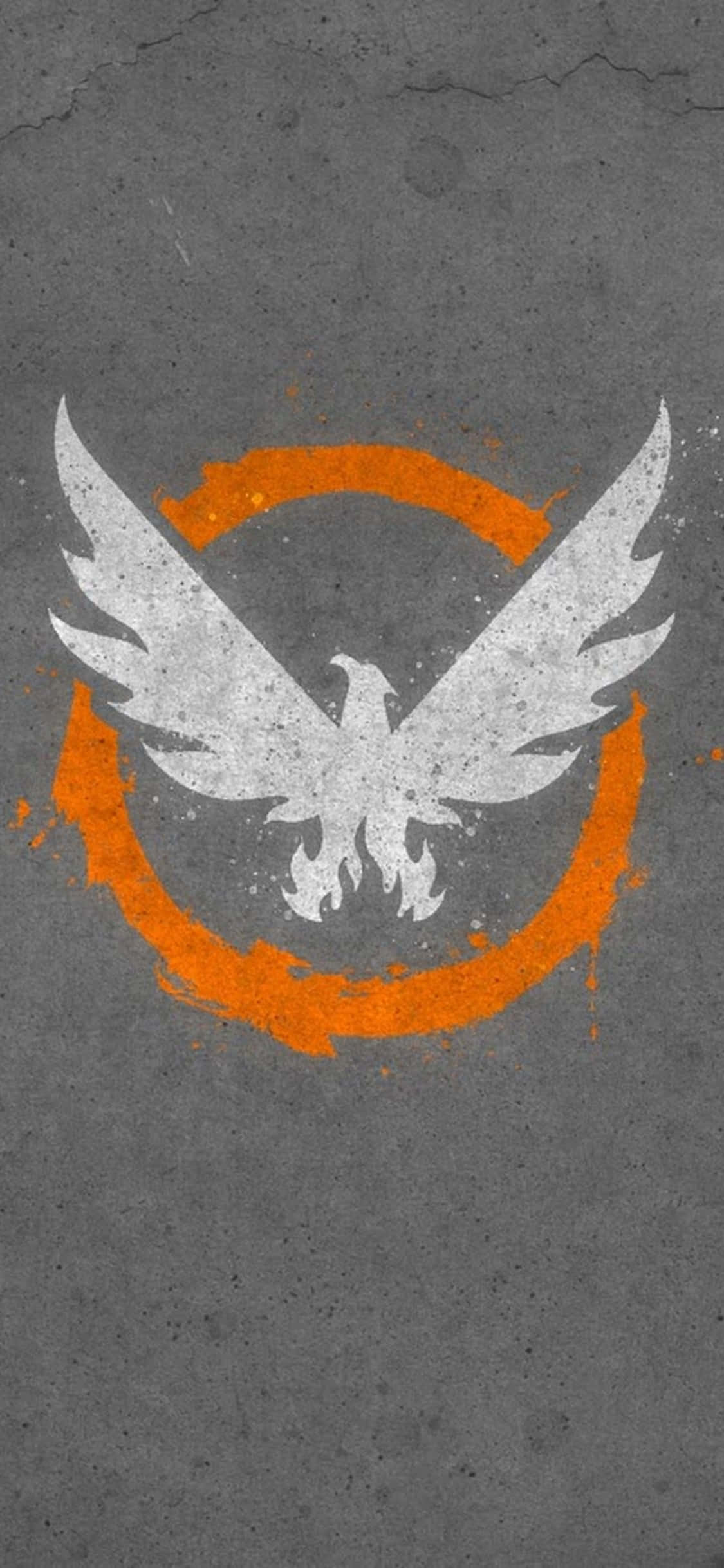 Белый логотип феникса The Division Обои