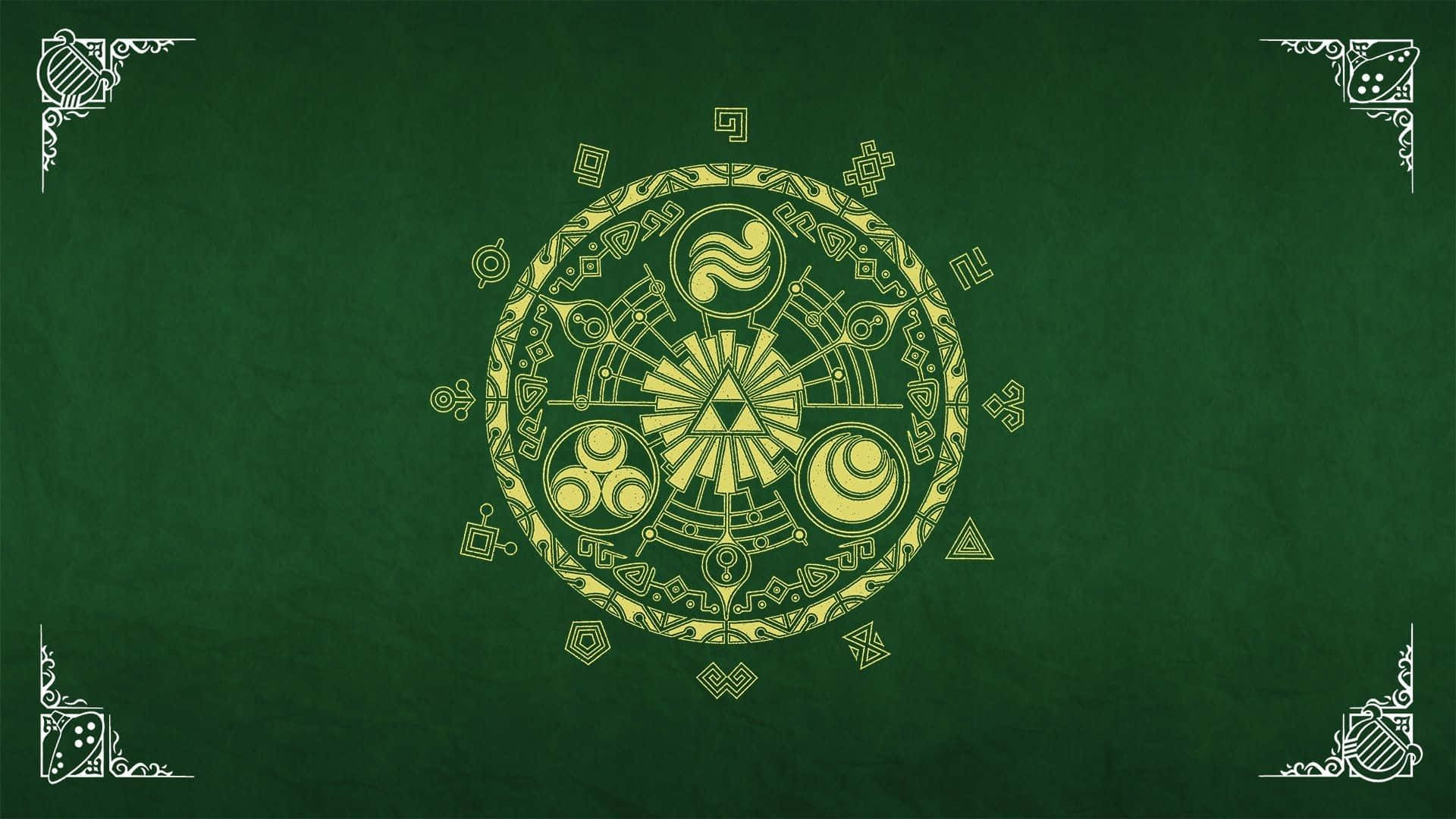 Линк готов встретить врагов в мире The Legend Of Zelda Обои