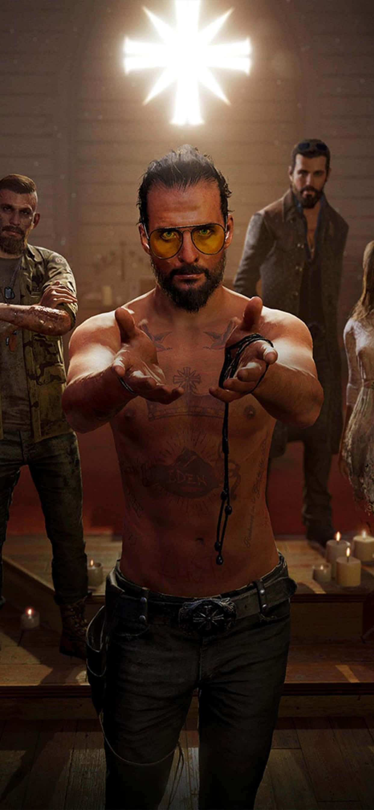 the walking dead — мужчина с ружьем Обои