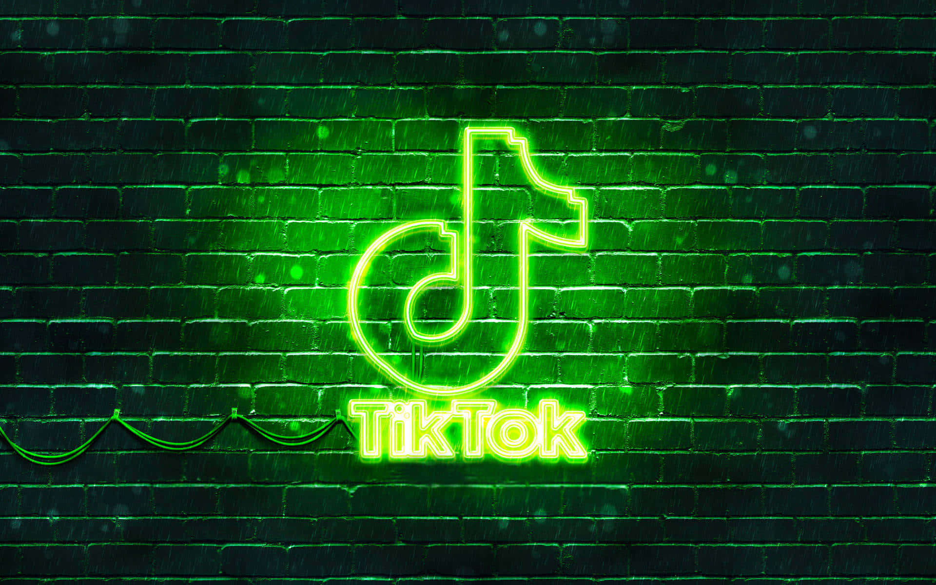 Неоновая зеленая смешная аватарка для TikTok Обои
