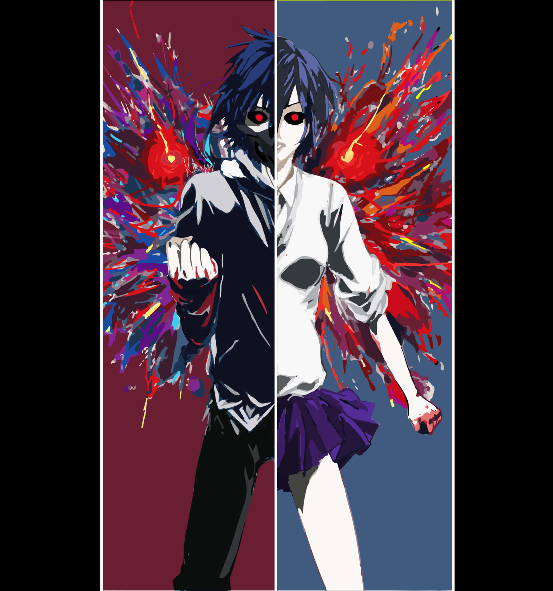 Tokyo Ghoul Аватарка Тока и Аято Обои