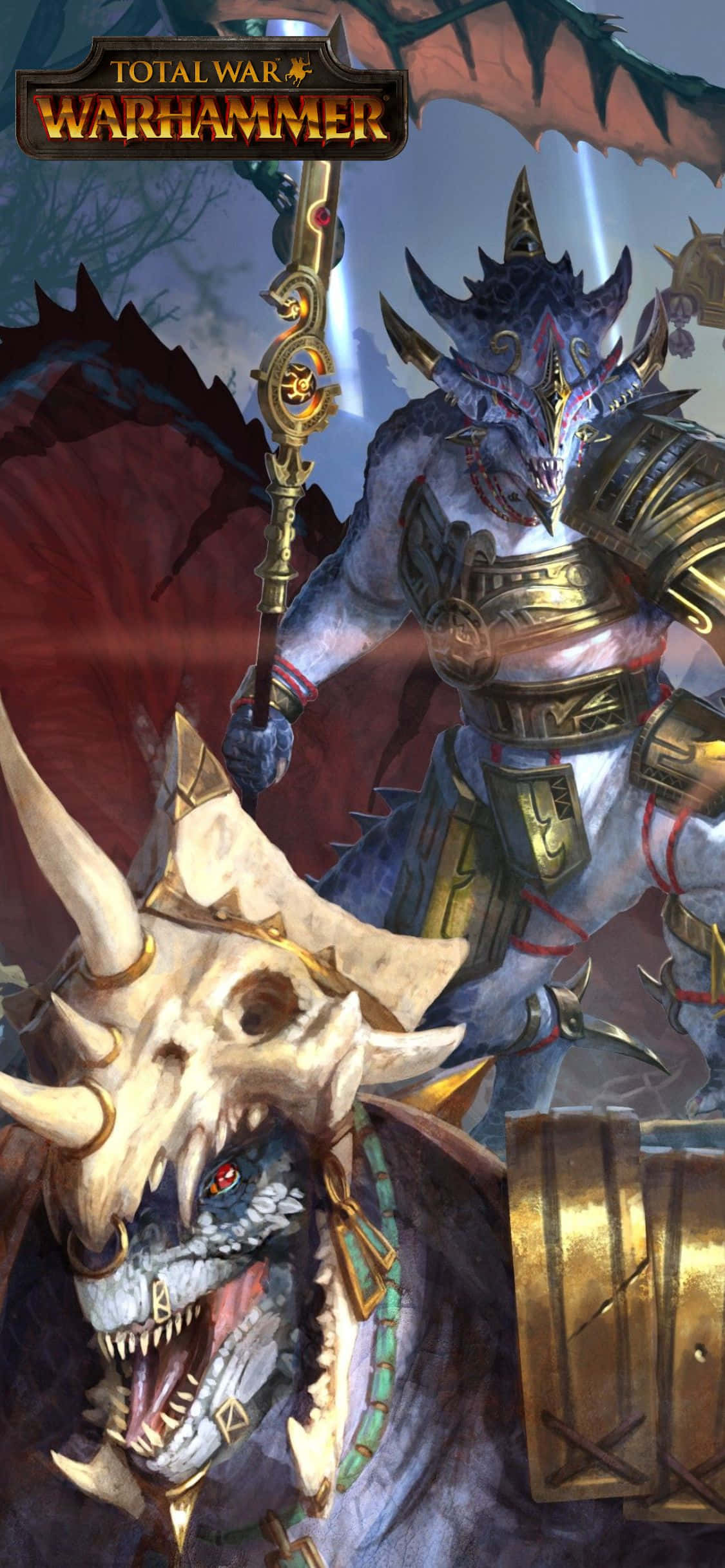 Исследуйте разоренные войной земли Total War Warhammer на вашем iPhone X Обои