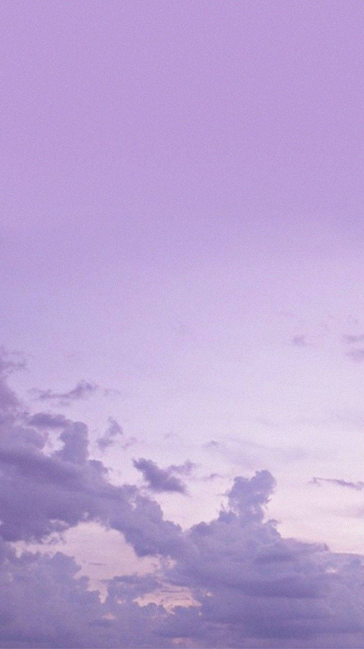 Облачное небо пастельно-фиолетовый Tumblr Обои