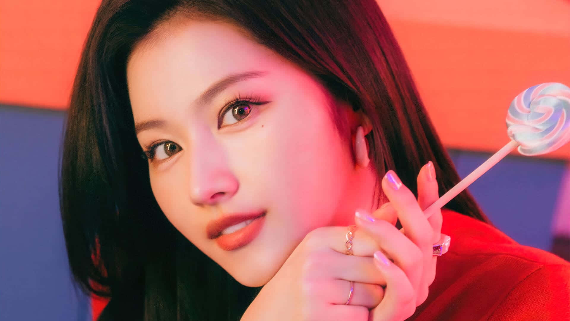 Twice, сенсация K-pop, сияет в их потрясающей фотосессии. Обои