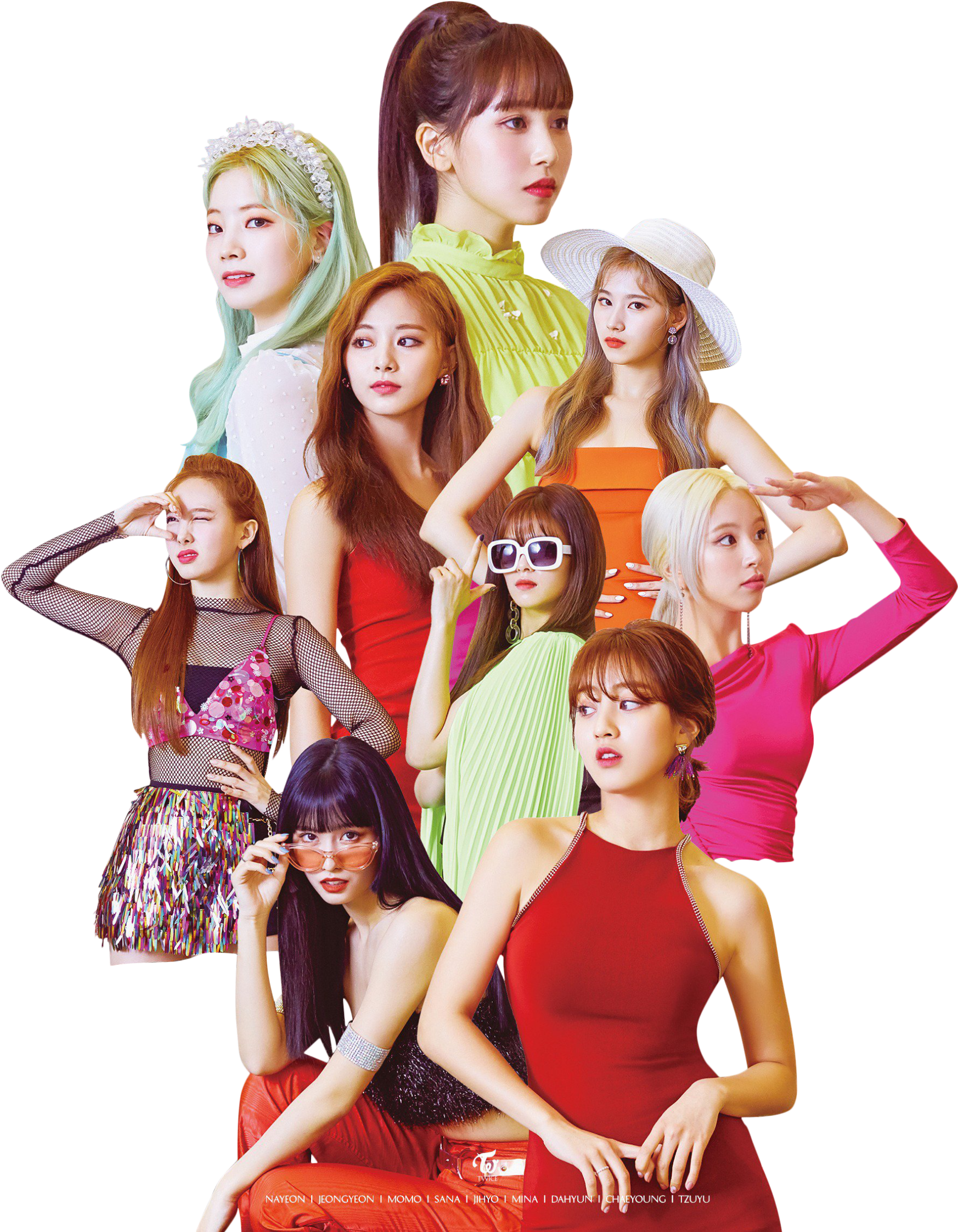 Яркий стиль участниц Twice Обои