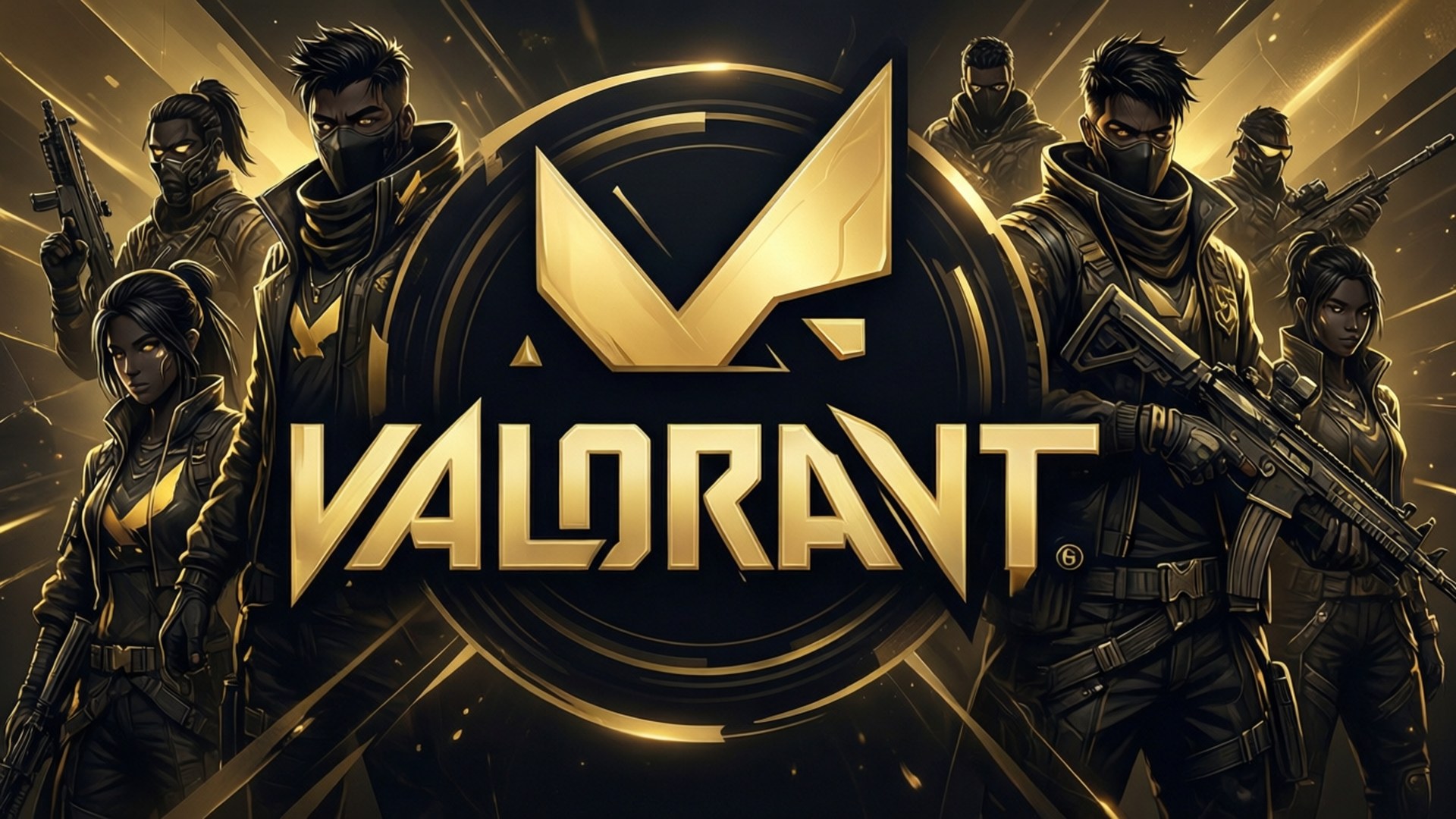 Элегантность логотипа Valorant Обои
