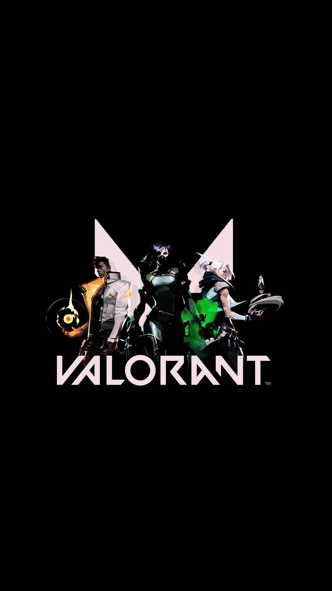 Обои с логотипом Valorant для телефона Обои