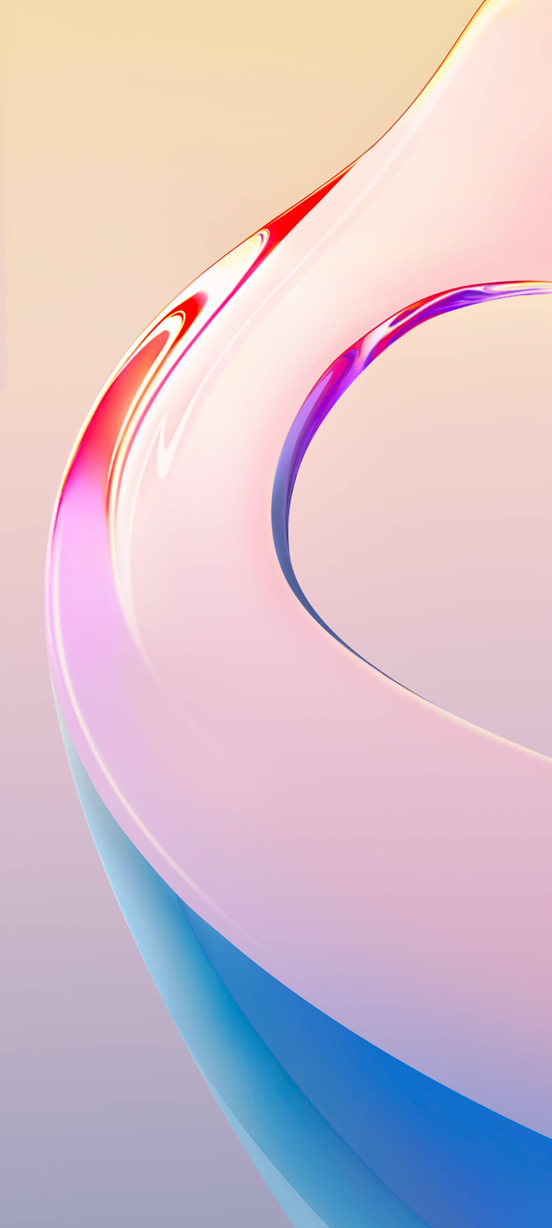 Стеклянный радужный Vivo Y20 Обои