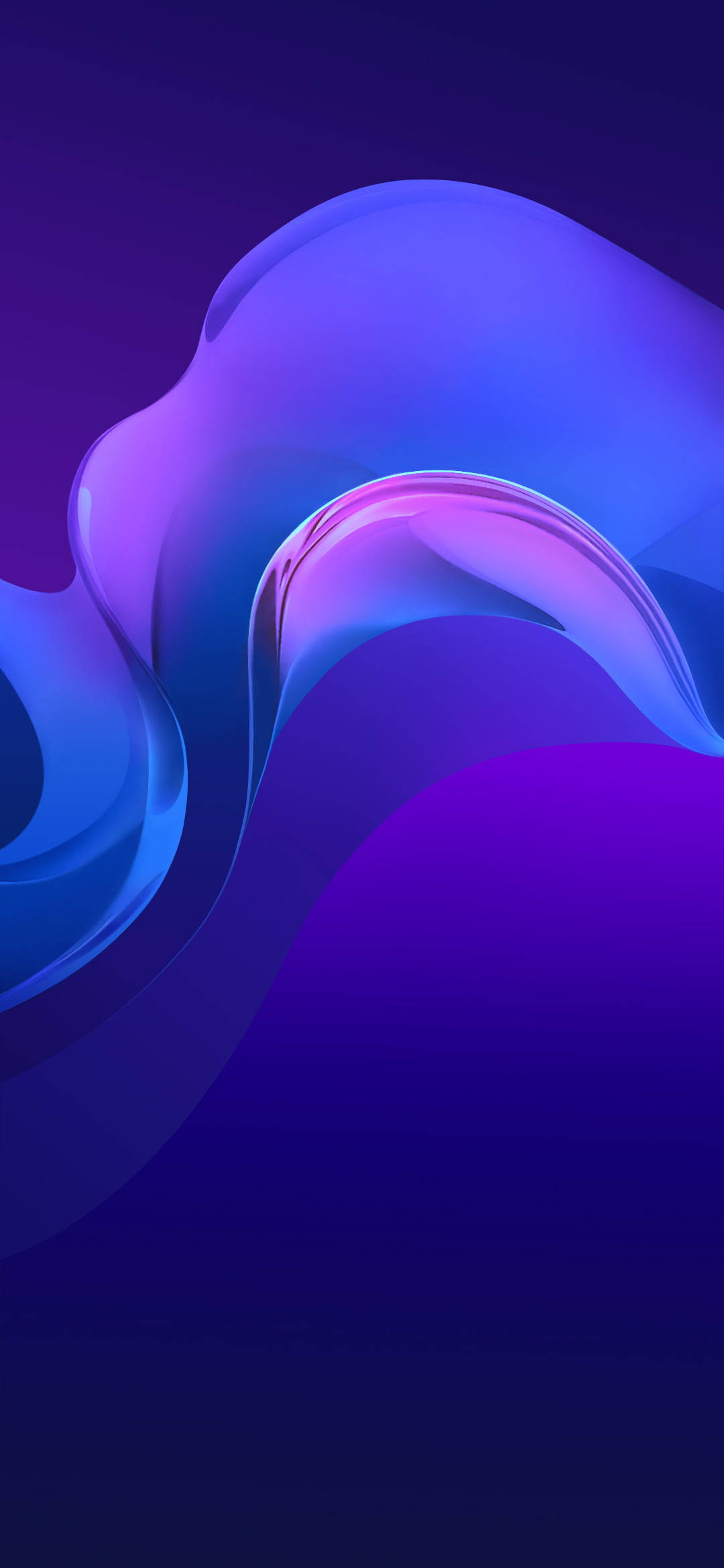 Vivo Y20 Фиолетовая волна Обои