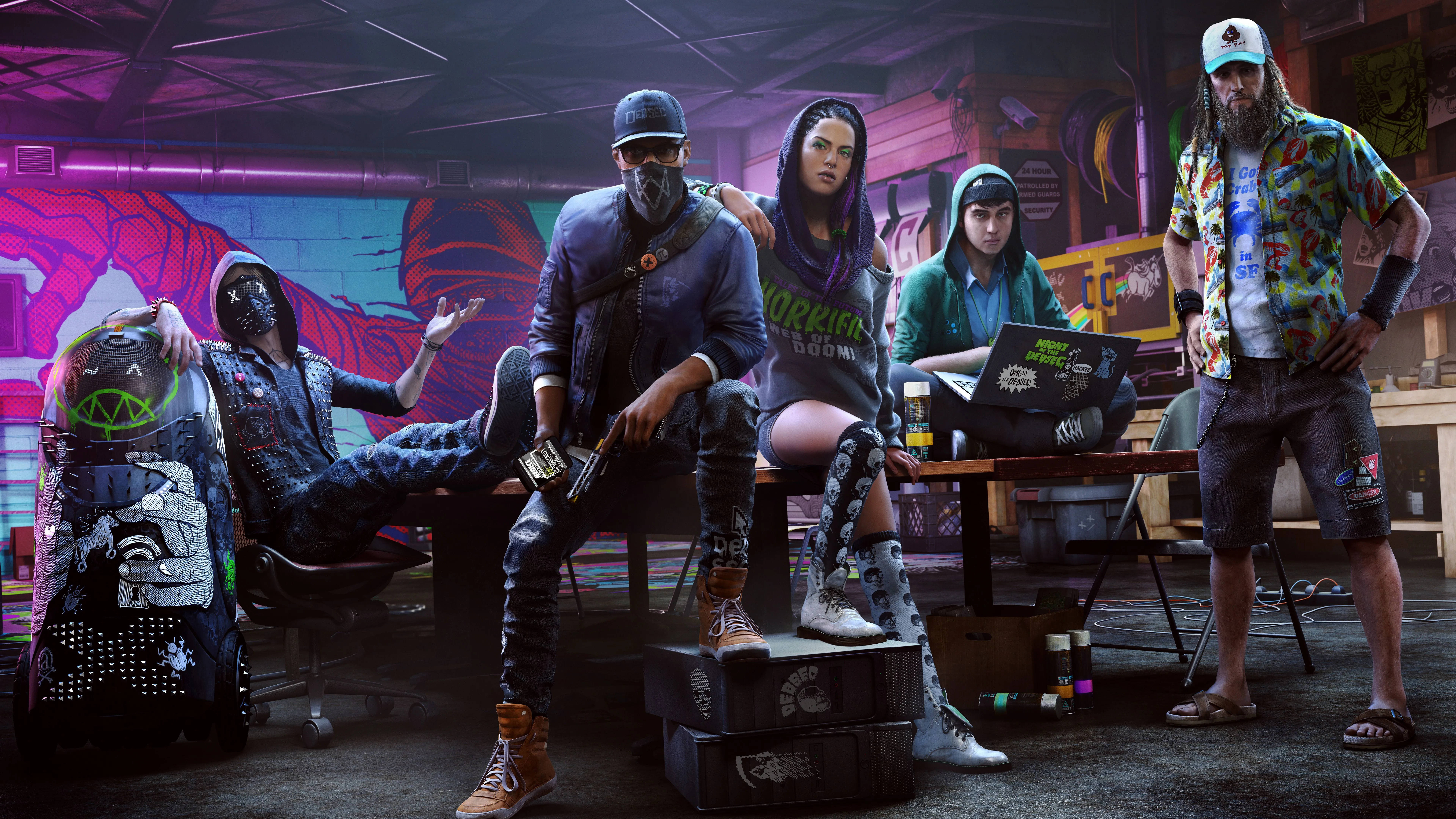 Watch Dogs 2 8K Игровой Обои