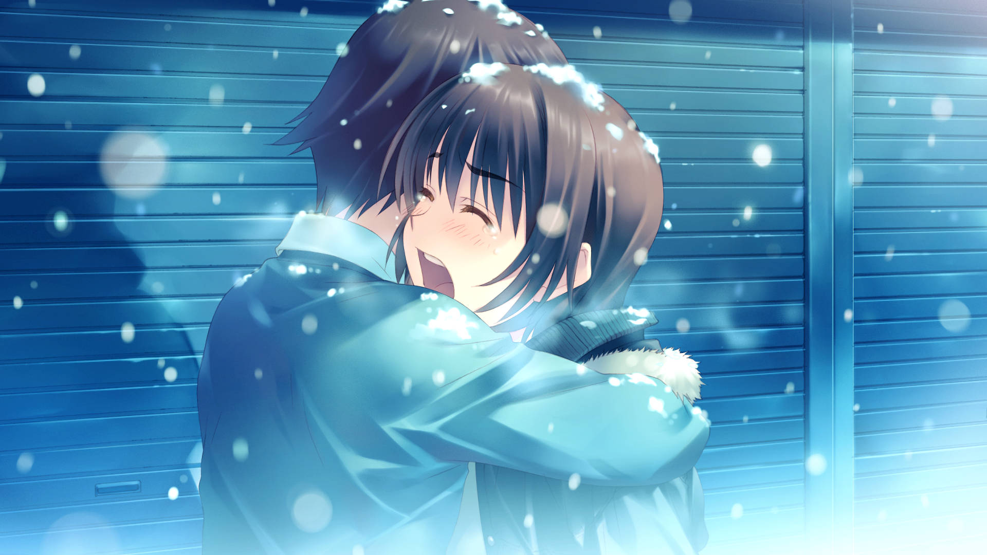 Аниме объятия White Album 2 Обои
