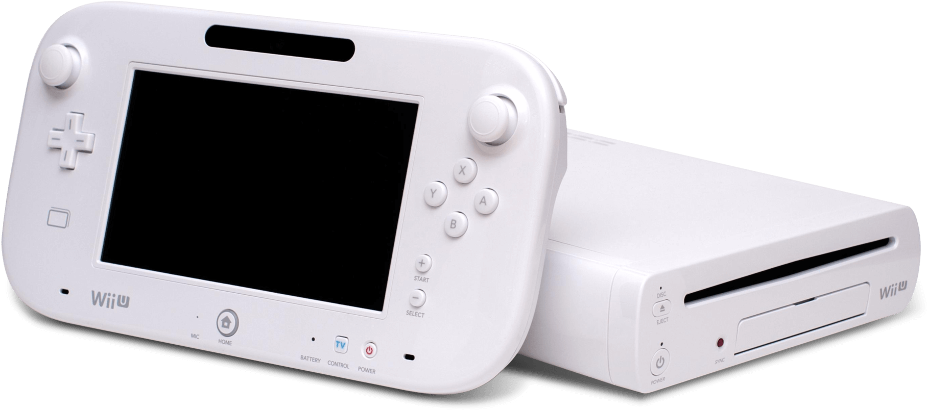 Белая консоль Wii U и геймпад Обои