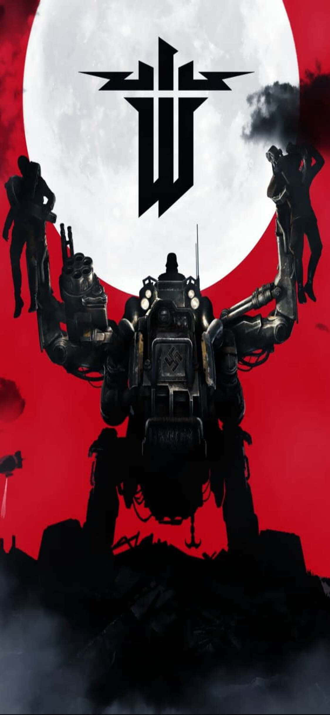 Станьте героем с Wolfenstein II на вашем iPhone Xs Обои