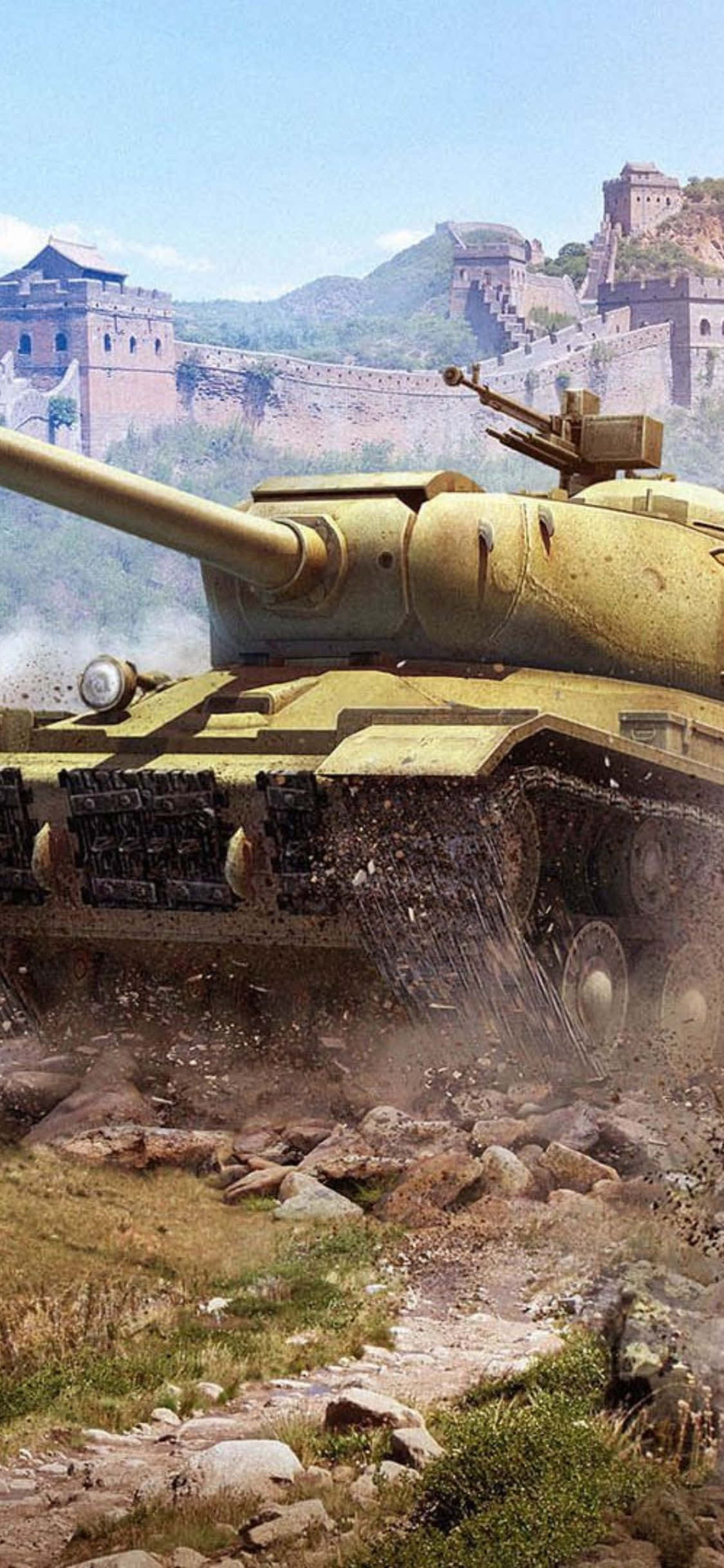 world of tanks - танк в пустыне Обои