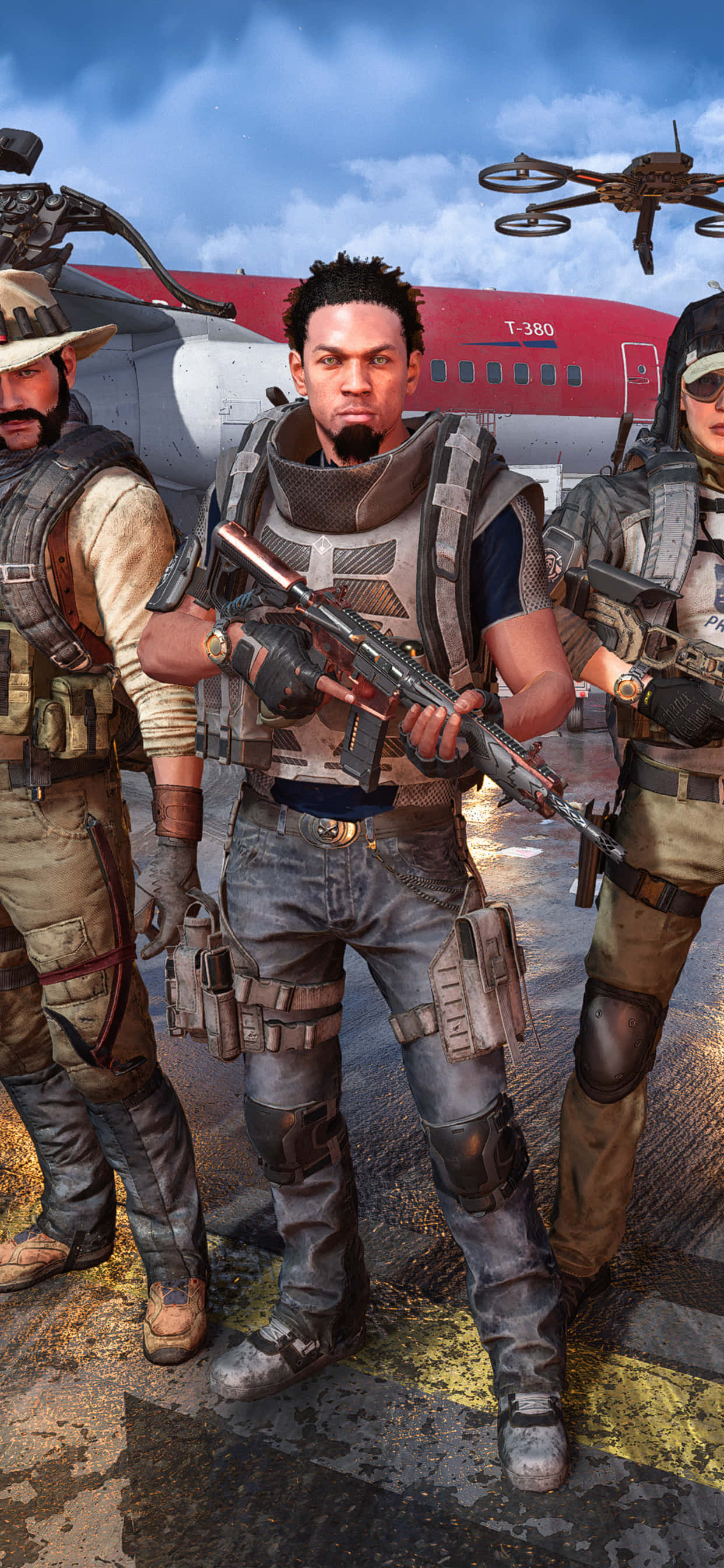 «XS Max The Division — телефон для геймеров» Обои