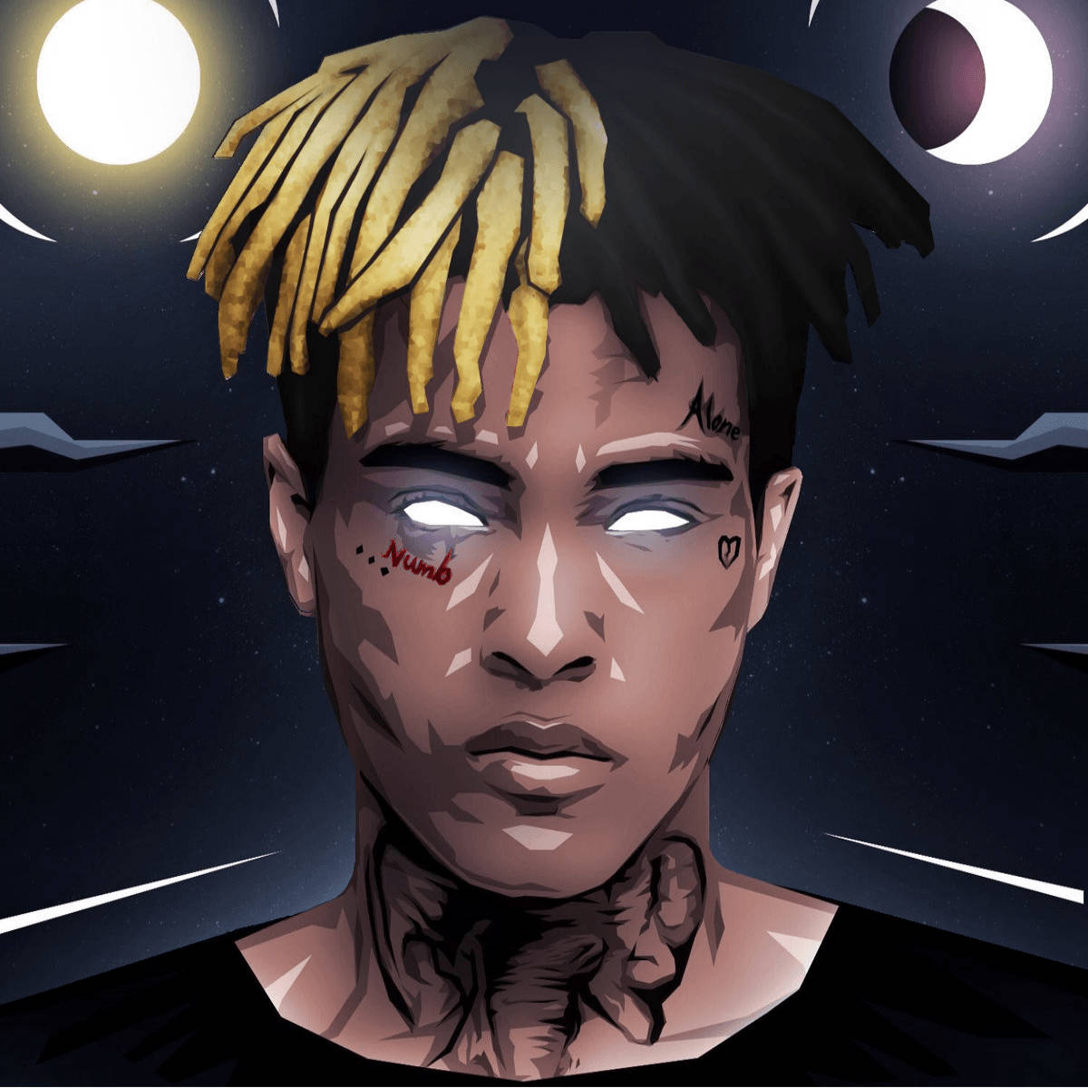 Xxxtentacion Аниме Светящиеся Глаза Обои