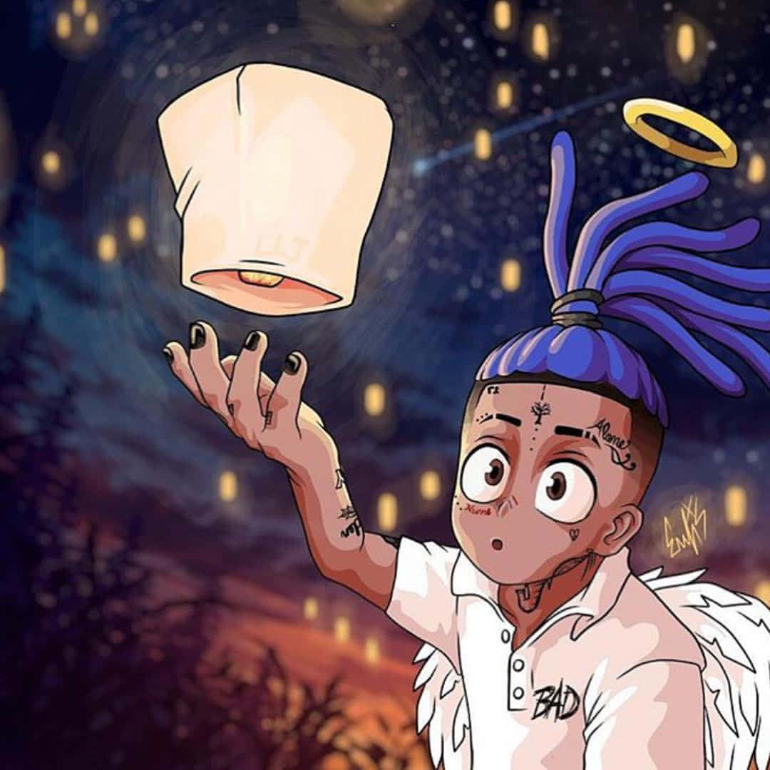 Милый мультяшный аватар Xxxtentacion Обои