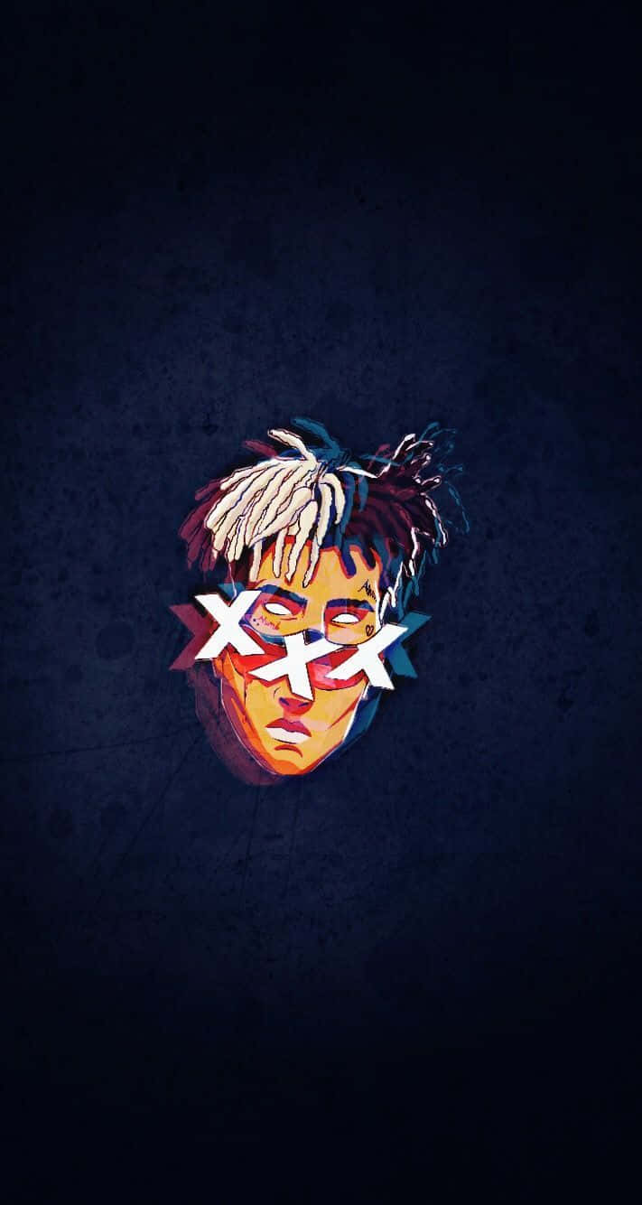 XXXTentacion Bad с эффектом глитча Обои