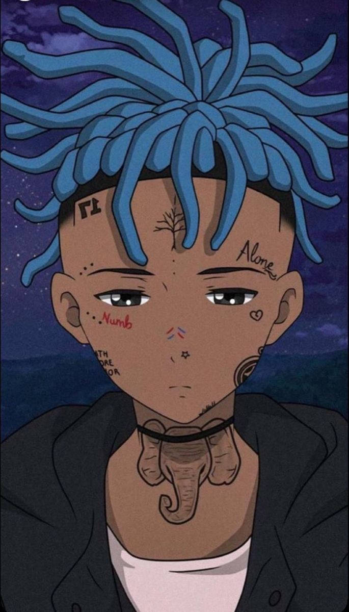Xxxtentacion Аниме Татуированный Рэпер Обои