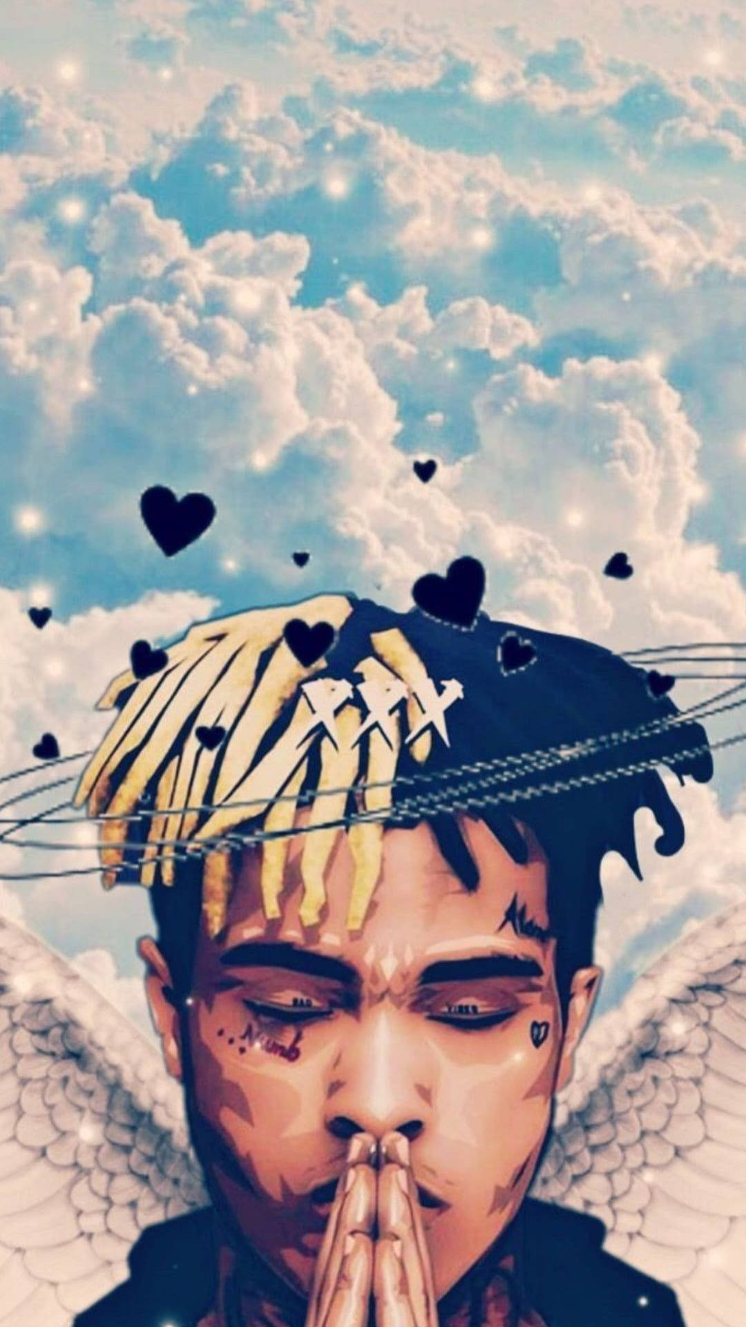 Xxxtentacion аниме ангельские крылья Обои