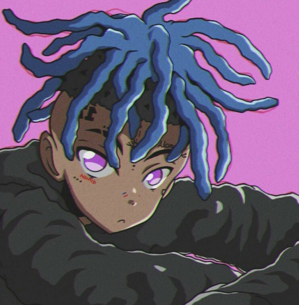 Xxxtentacion Аниме ретро стиль Обои