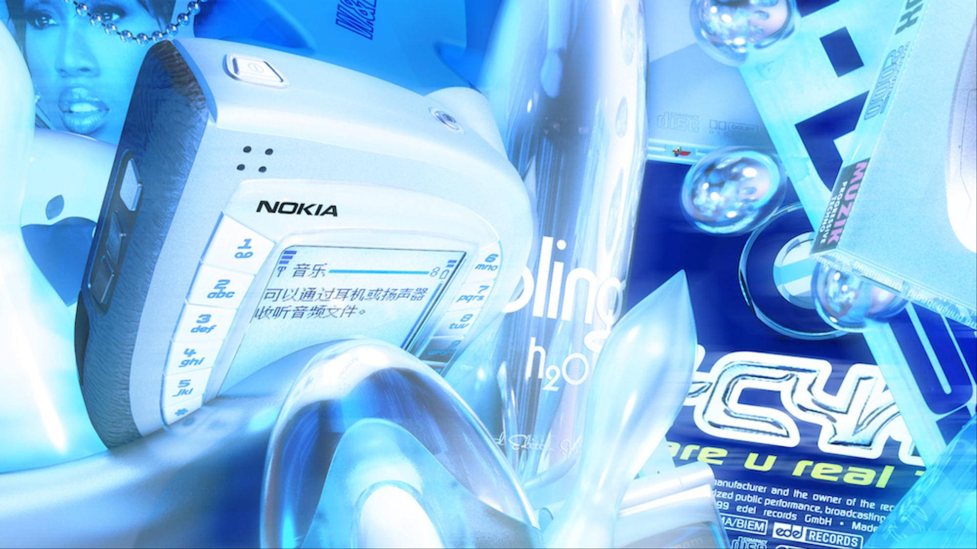 Эстетика Y2K: Телефон Nokia Обои