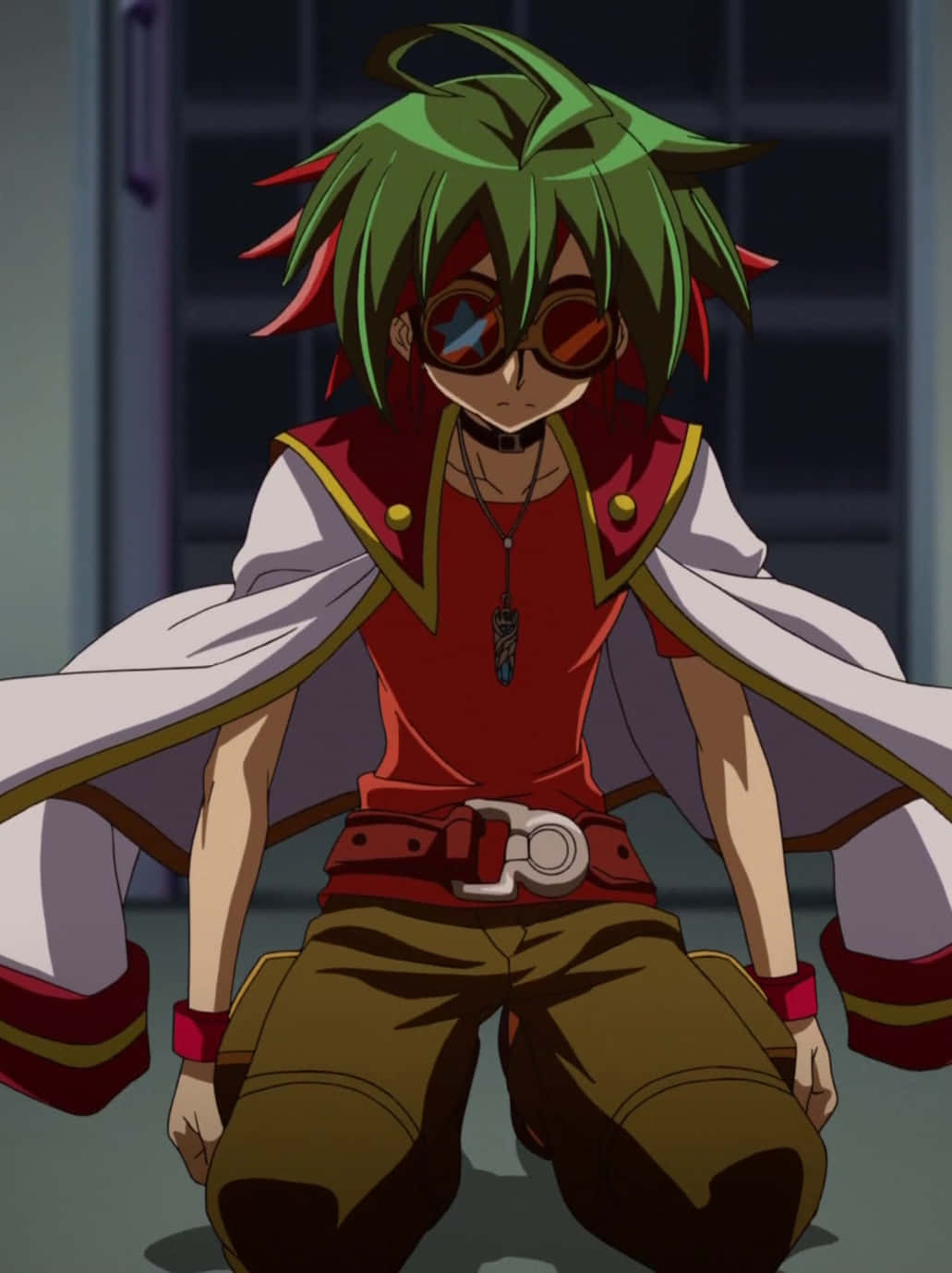 Уверенный Юя Сакаки со своим дуэльным диском - Yu-Gi-Oh! ARC-V Обои