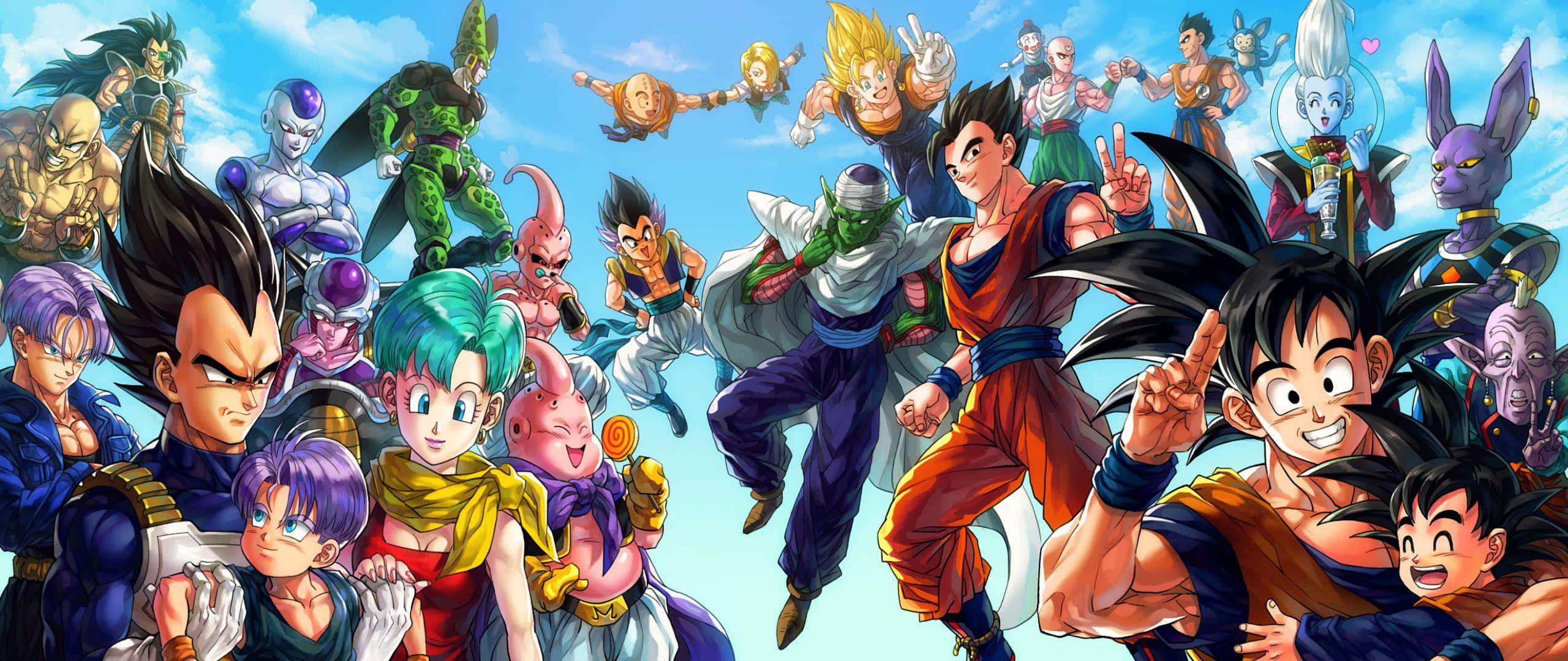 Объединитесь с Гоку и бойцами Z, защищающими вселенную в Dragon Ball Super! Обои