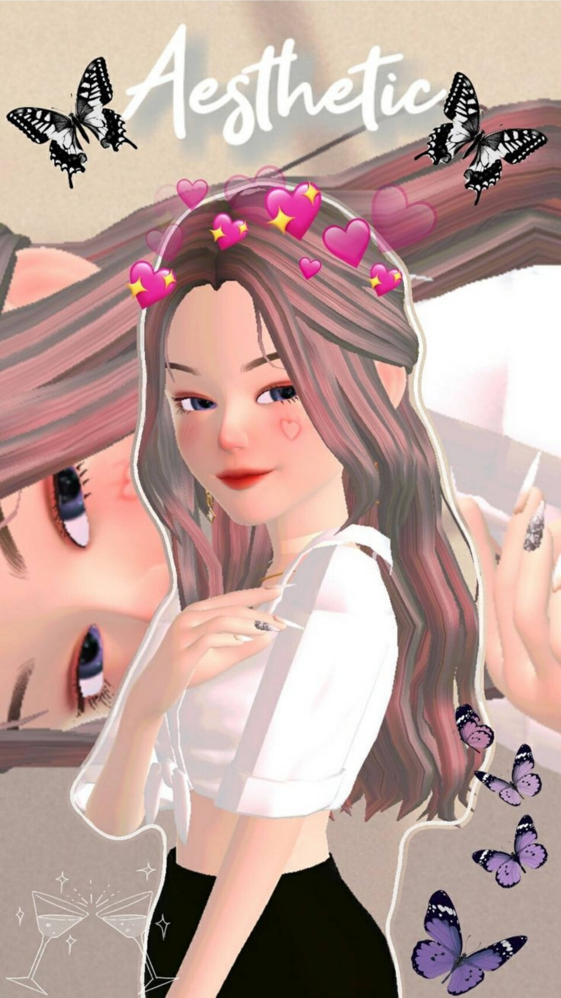 Эстетичная девушка Zepeto Обои