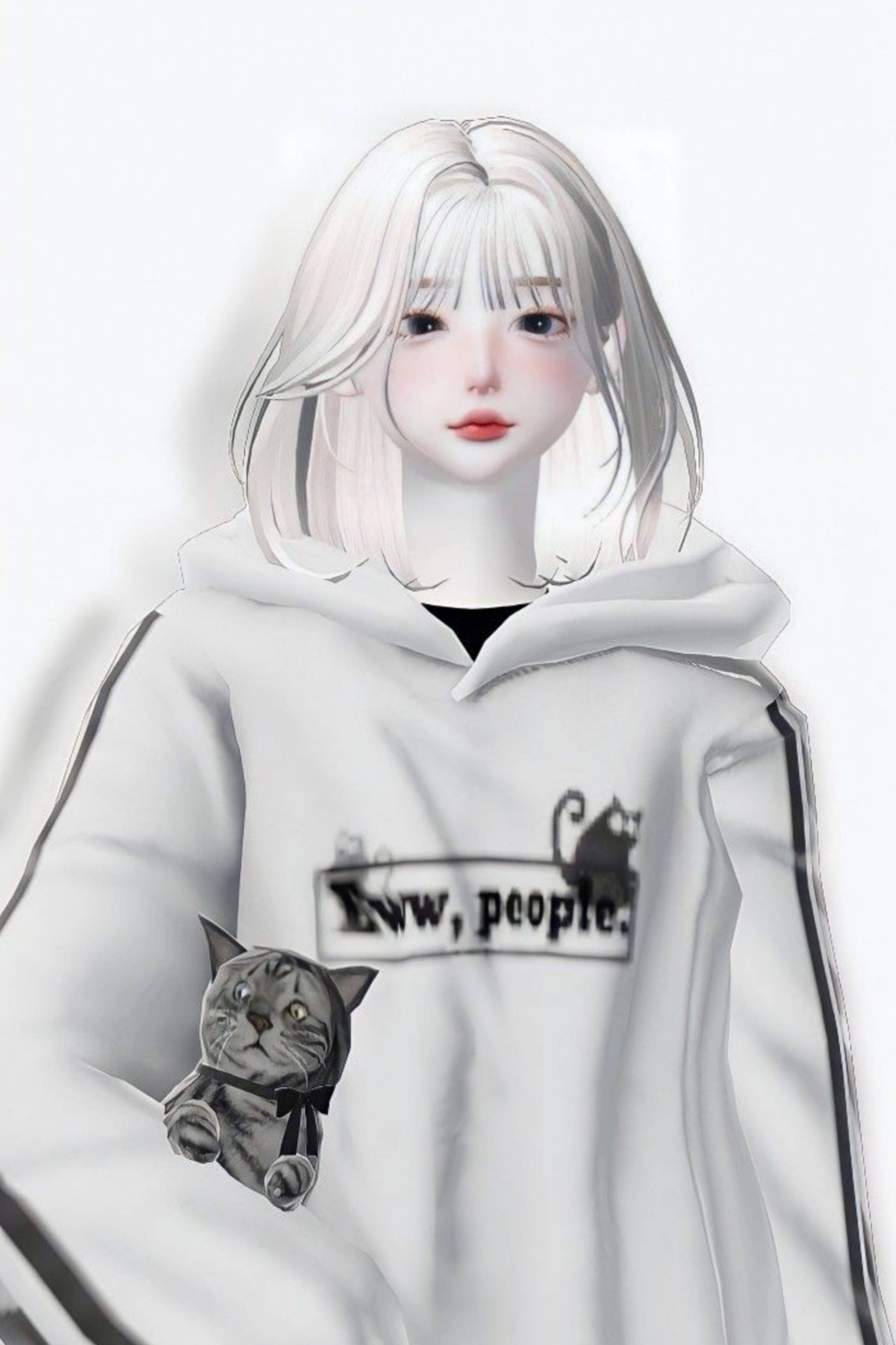 Zepeto Белая Эстетика Девушка Обои