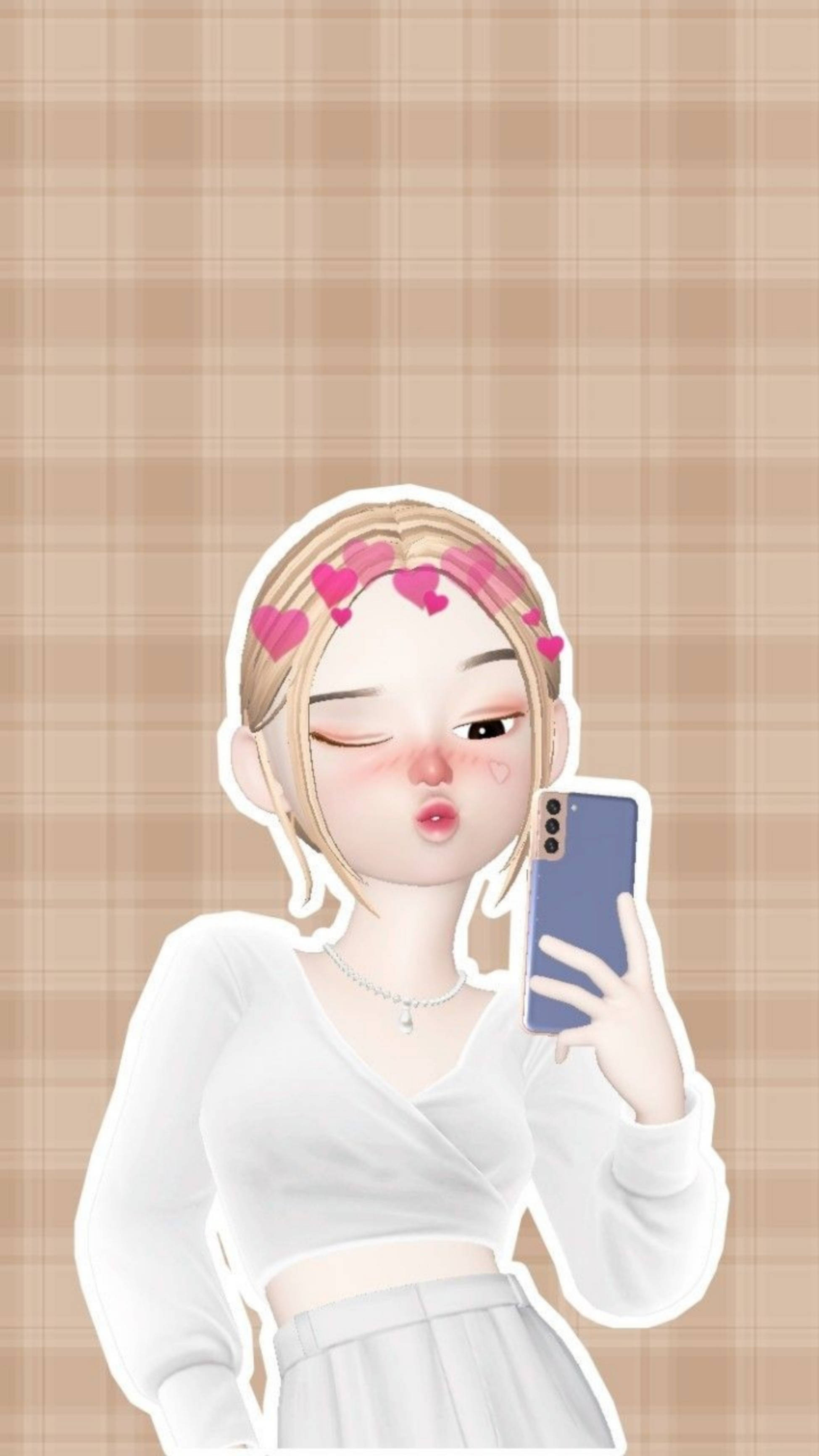 Zepeto милая девушка с надутыми губками Обои