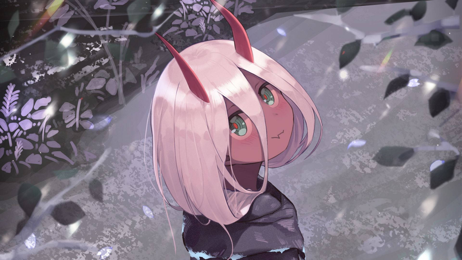 Милый аниме аватар Zero Two Обои