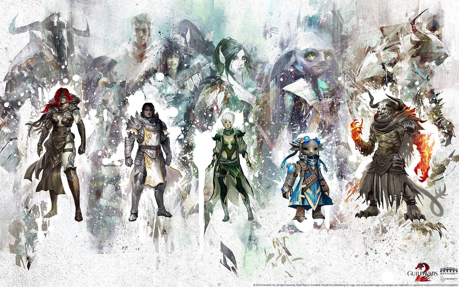 Абстрактное искусство Guild Wars 2 Обои