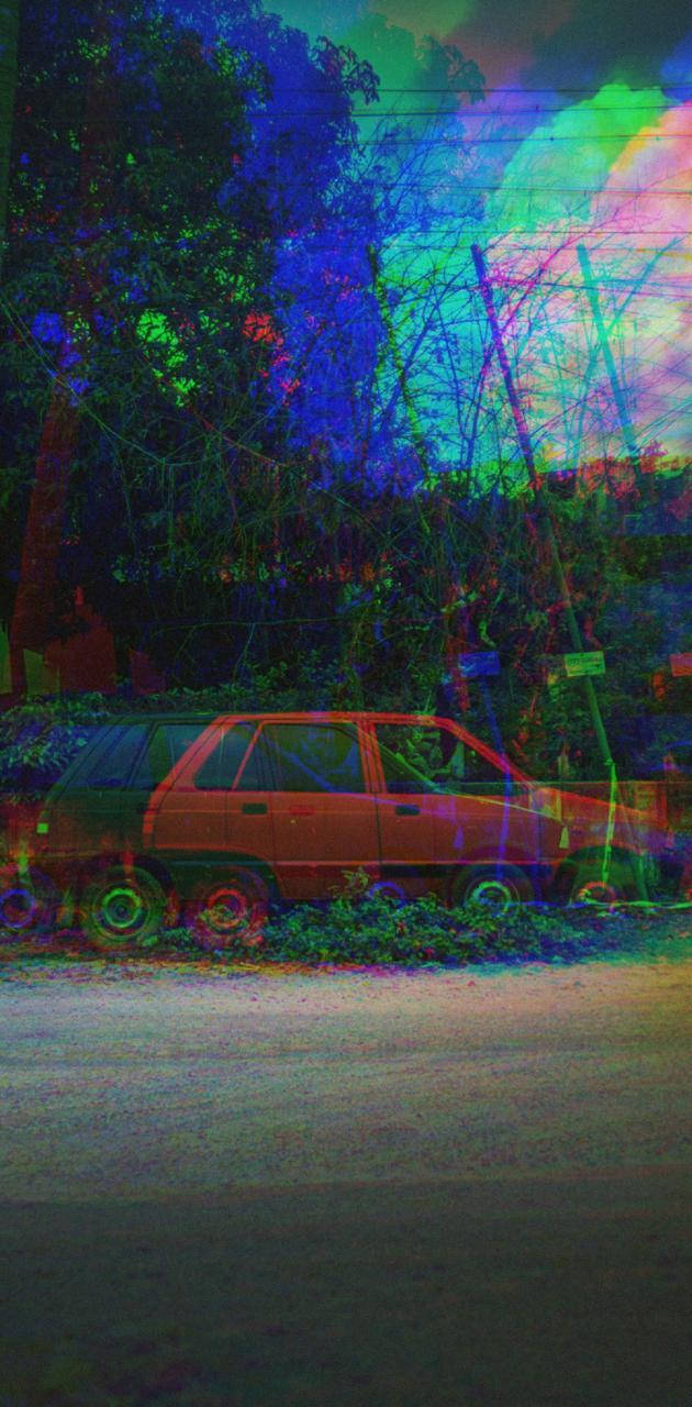 Автомобиль Триппи Эстетика Обои