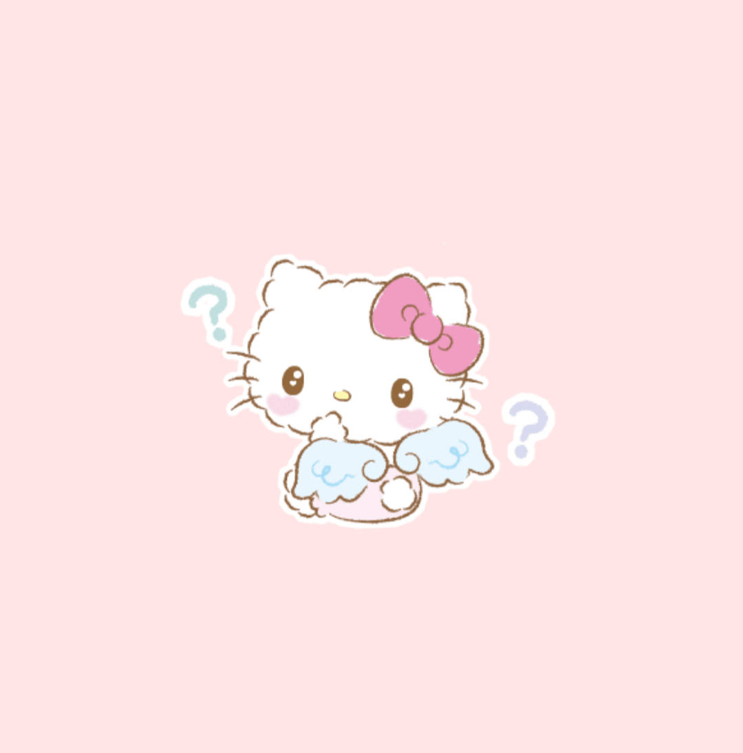 Ангельская эстетика Hello Kitty Обои
