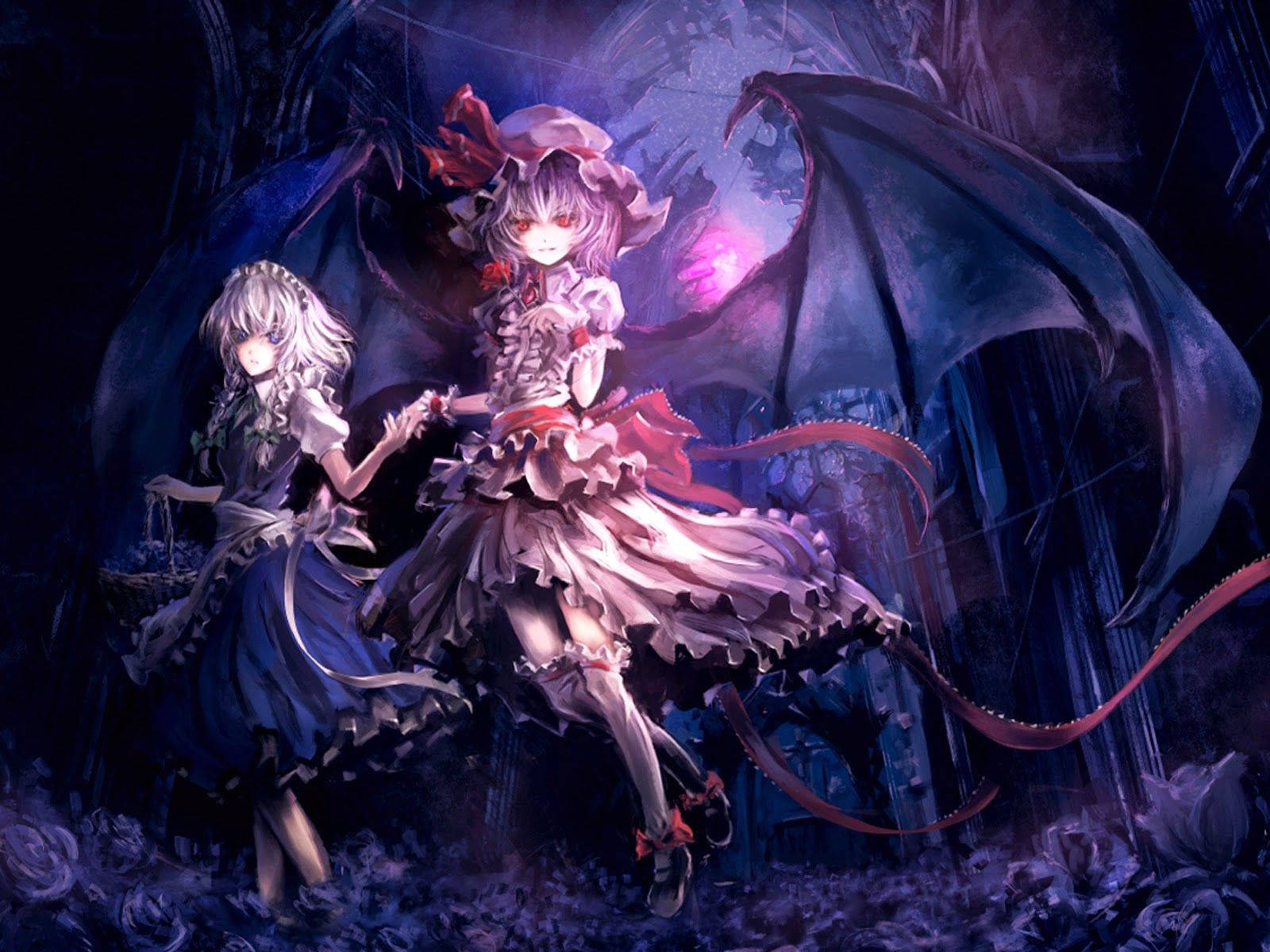Аниме демон Touhou Project Обои