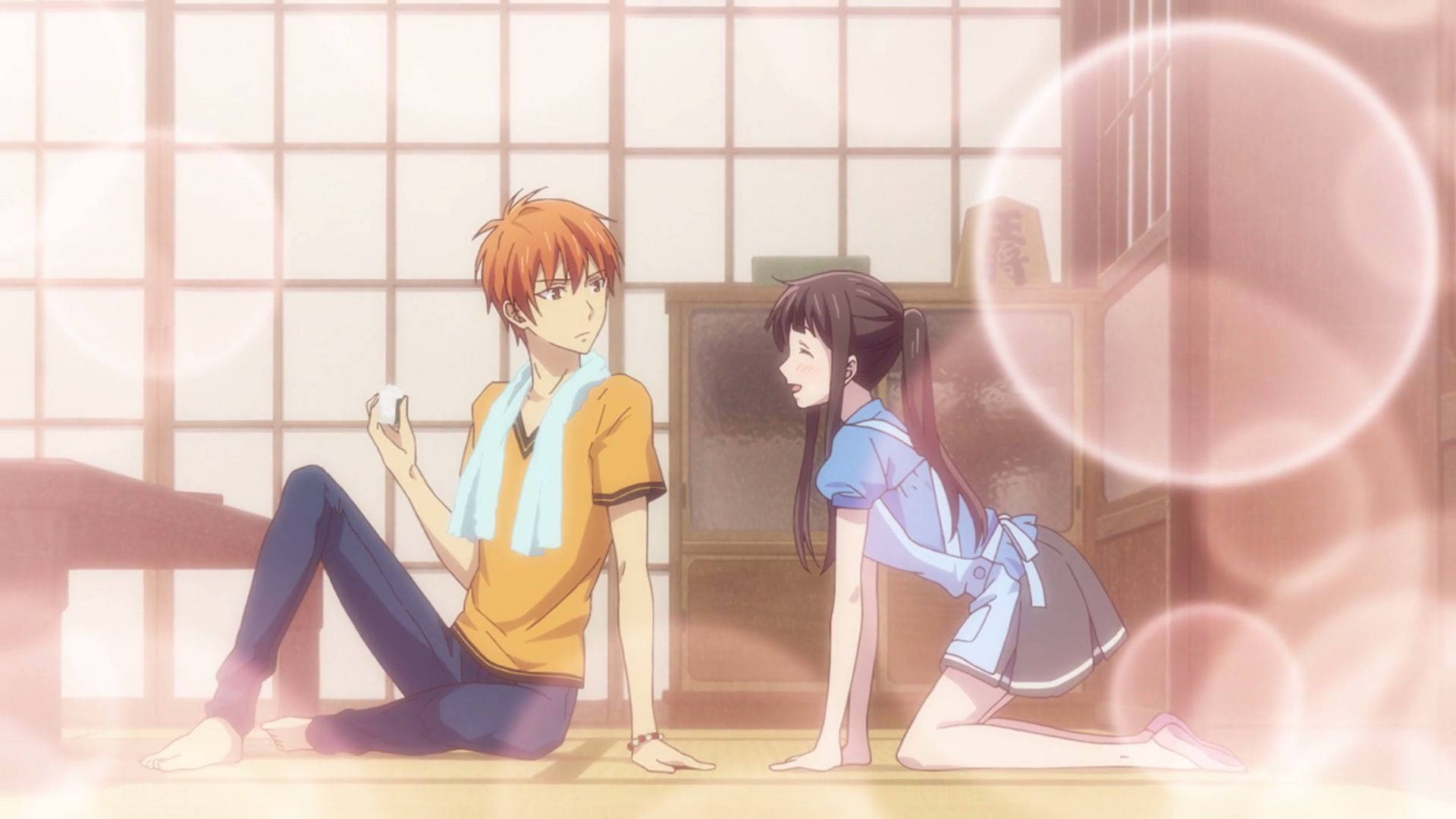 Аниме-пара Fruits Basket Обои
