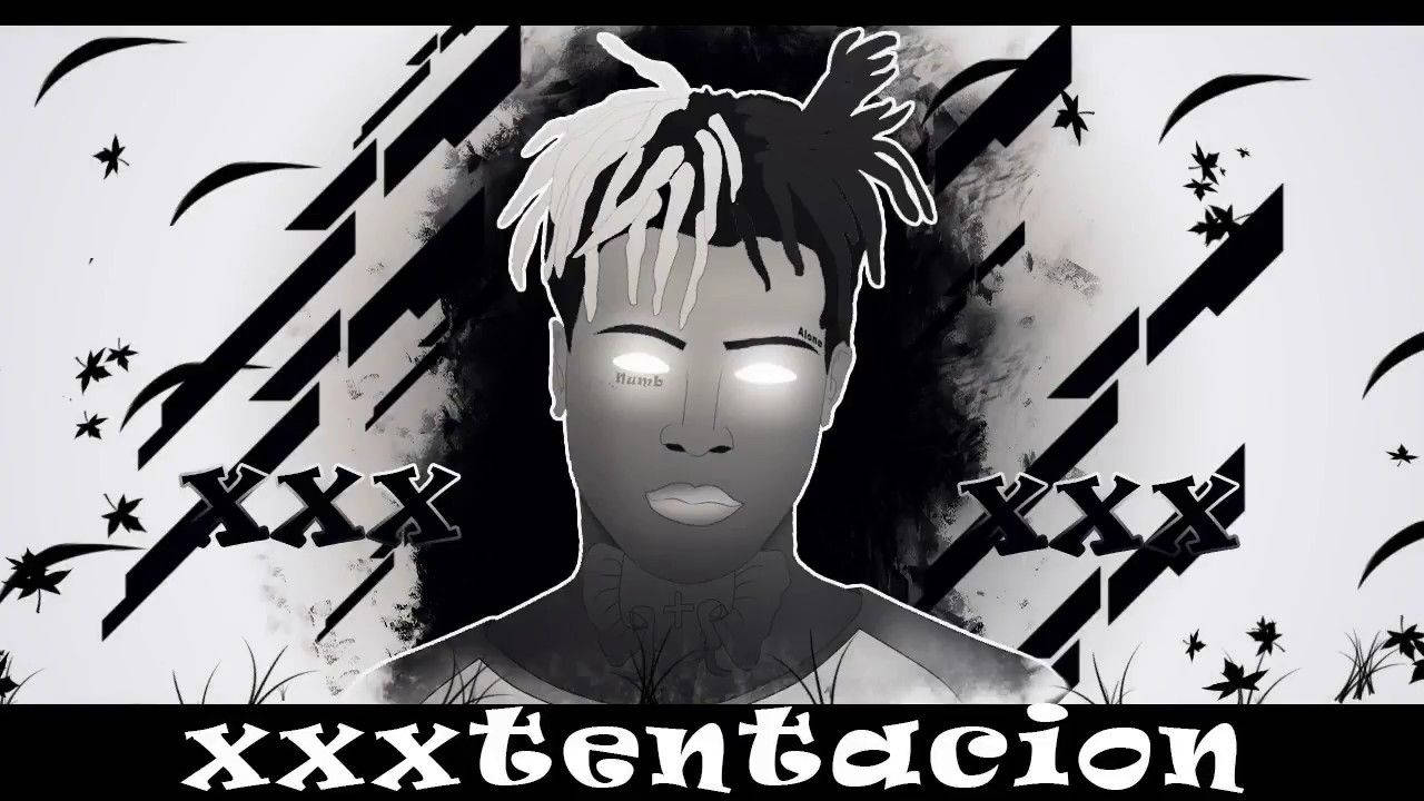 Аниме-постер с рэпером Xxxtentacion Обои