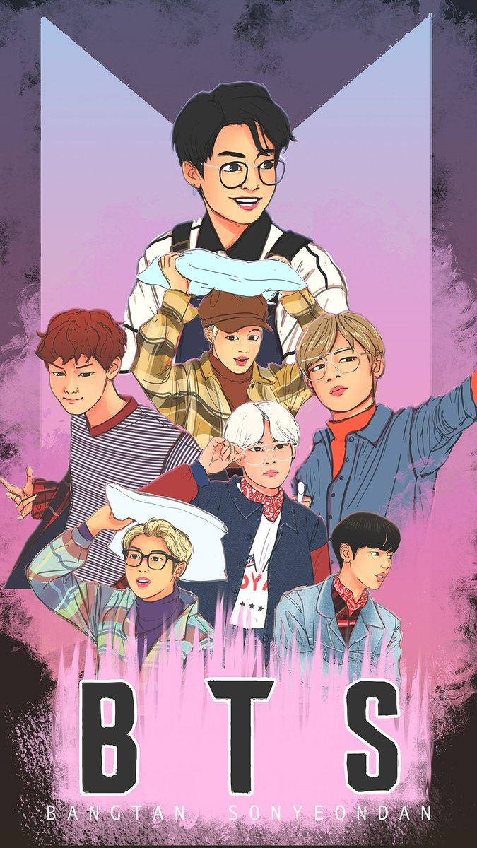 Аниме Чонгук с BTS Обои