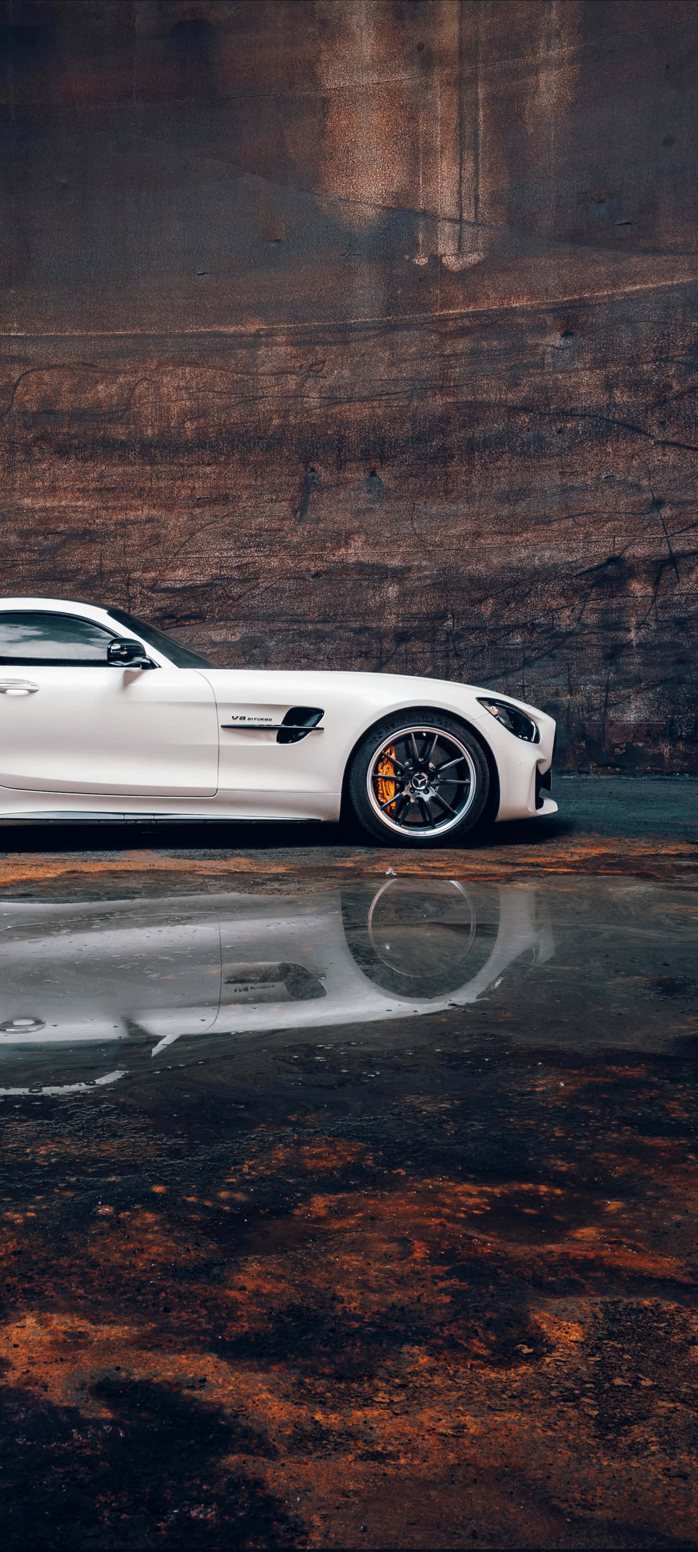 Белый гоночный Android Amg Gt-r фон Обои