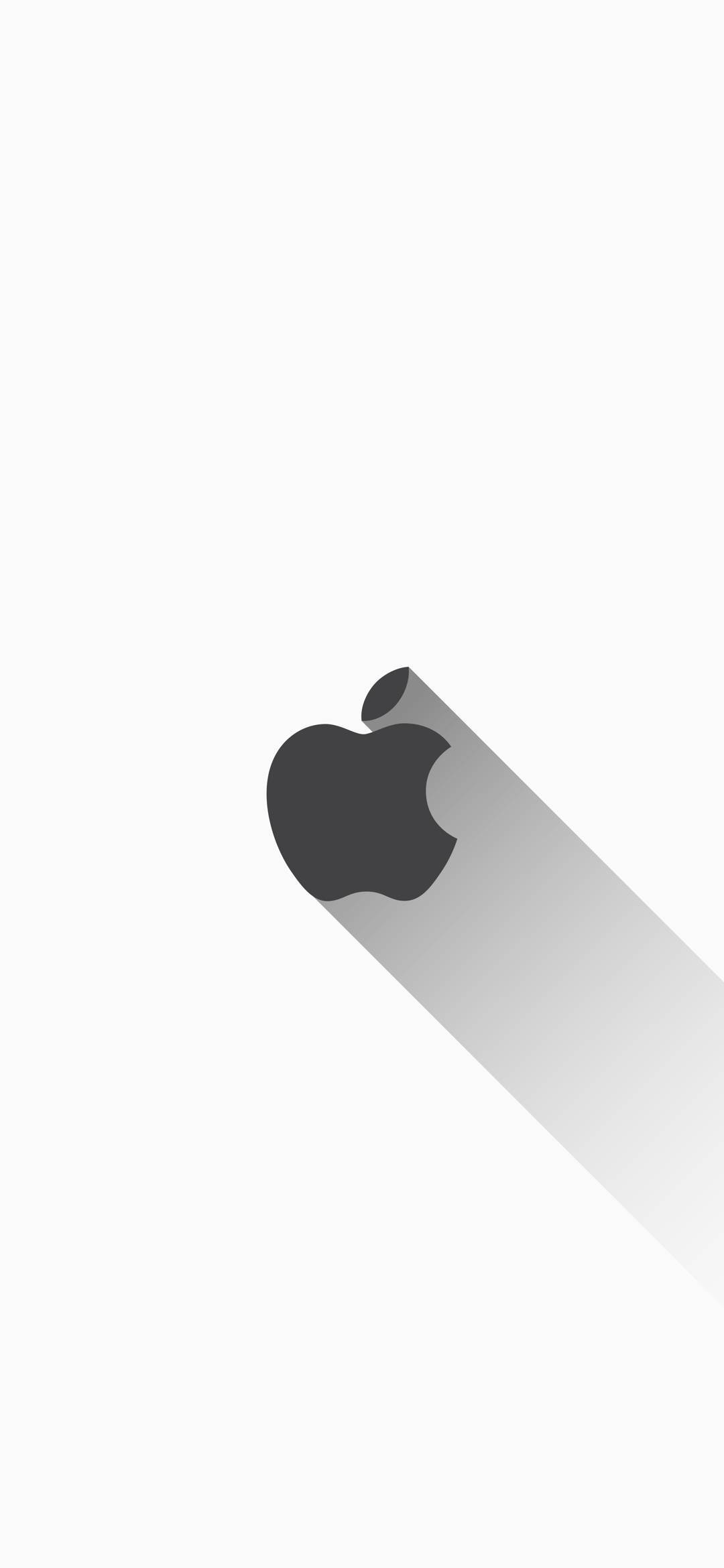 Белый с логотипом Apple iPhone Обои
